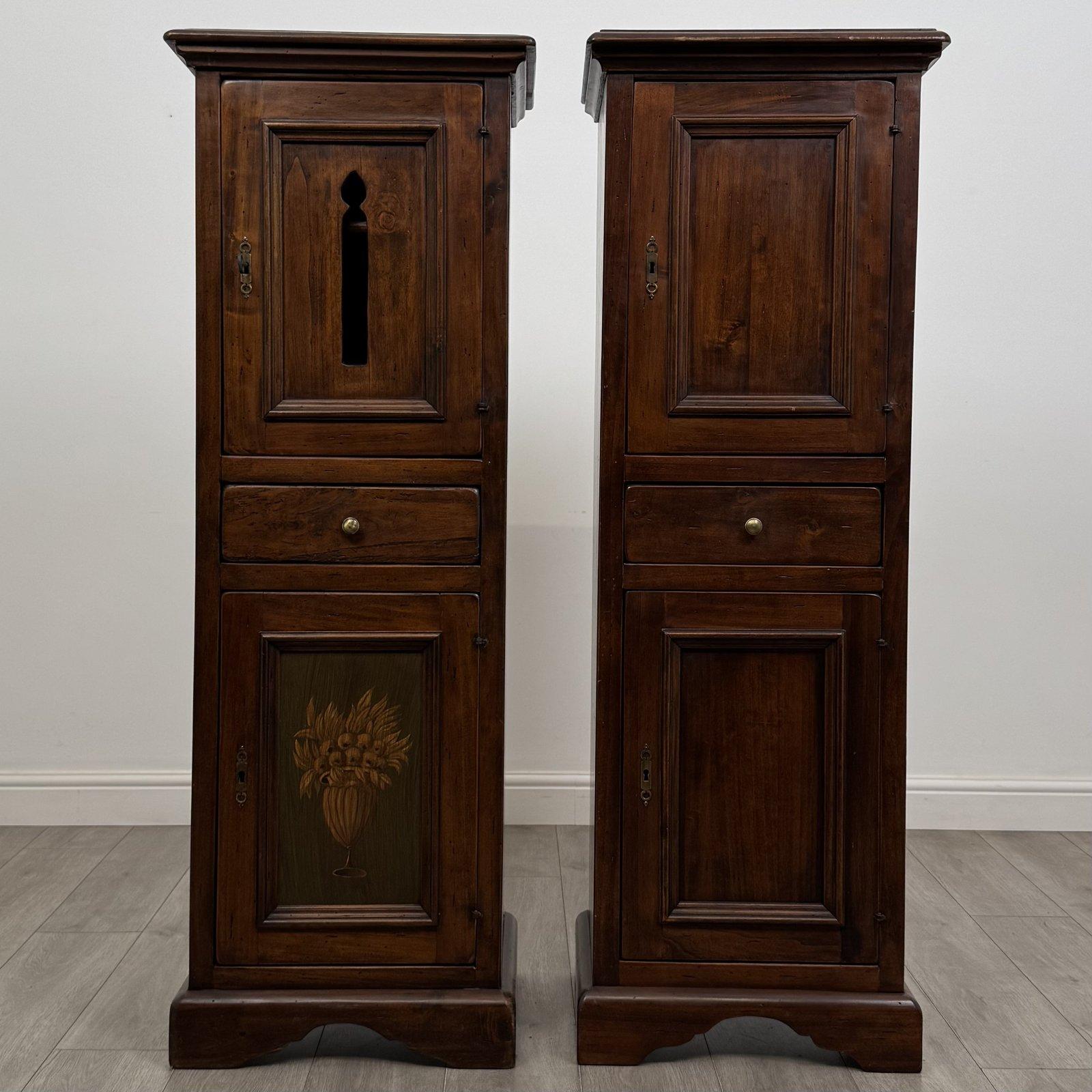 Antique Pair of Hardwood Cupboards | Painted Panel | AF-6649 (1 of 13) Antique Pair of Hardwood Cupboards | Painted Panel | AF-6649 (1 of 13)