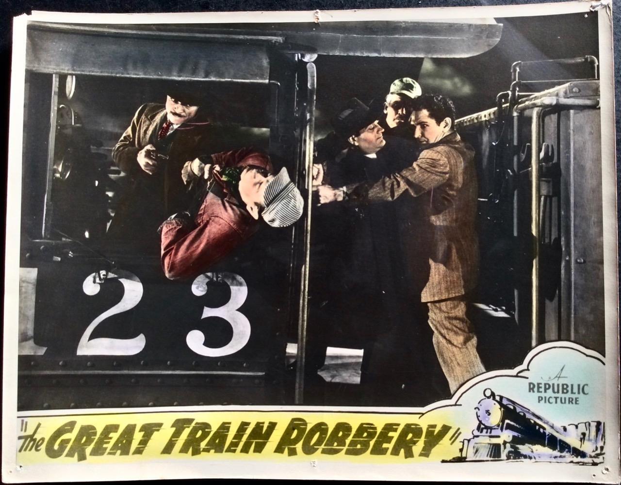 1941 Large Film Poster Lobby Card For The Great Train Robbery Original Print (1 of 1)