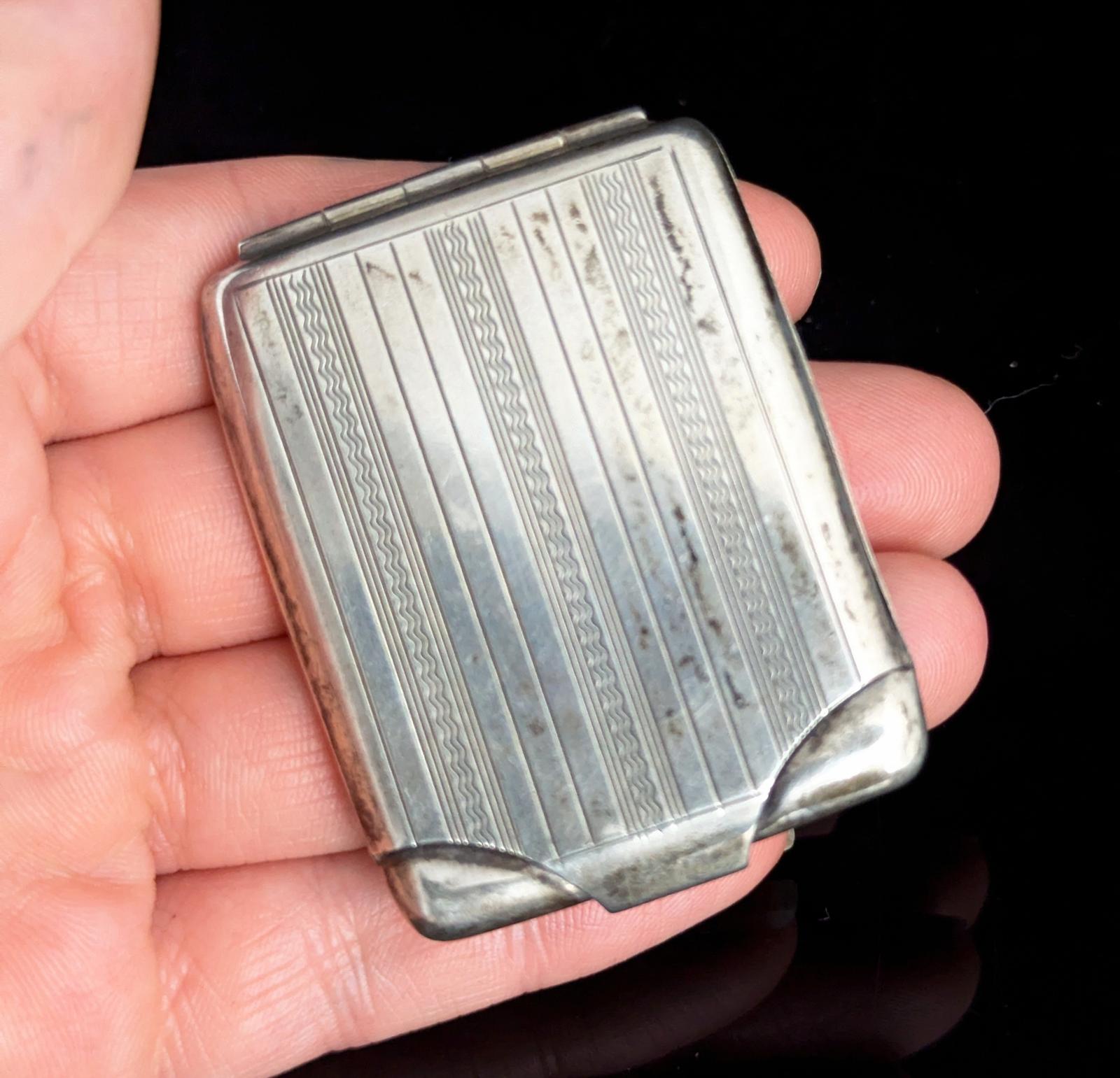 Vintage Sterling Silver Match Safe, Art Deco, Match Holder (1 of 14) Vintage Sterling Silver Match Safe, Art Deco, Match Holder (1 of 14)