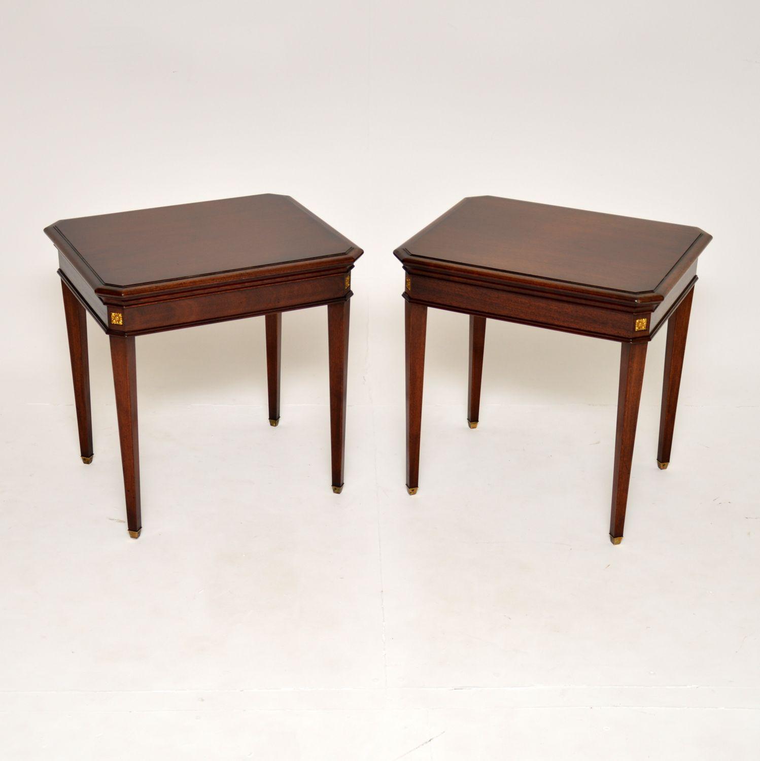 Pair of Sheraton Style Mahogany Side Tables (1 of 7) Pair of Sheraton Style Mahogany Side Tables (1 of 7)