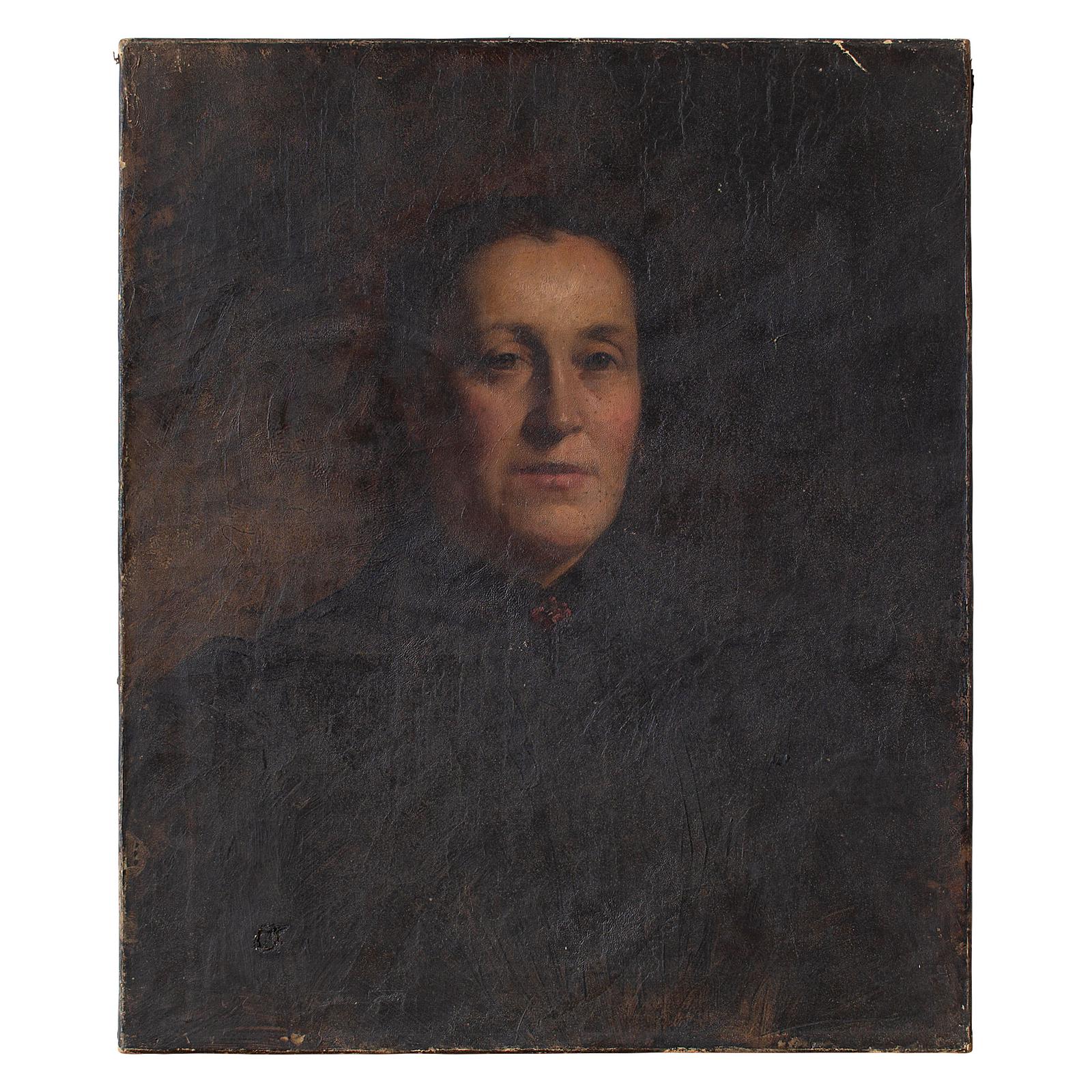 19th-Century French School Portrait Of A Lady, Oil Painting (1 of 7) 19th-Century French School Portrait Of A Lady, Oil Painting (1 of 7)