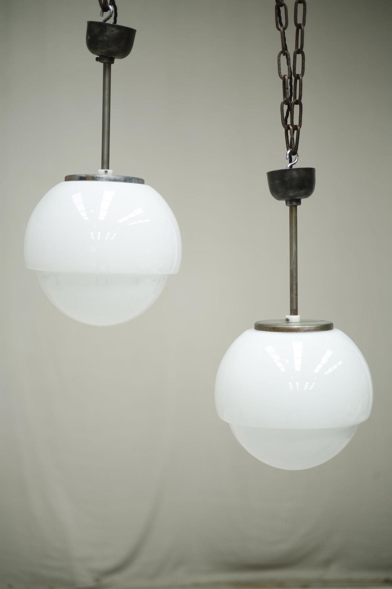 Run Mid 20th Century Opaline Pendant Lights (1 of 8) Run Mid 20th Century Opaline Pendant Lights (1 of 8)