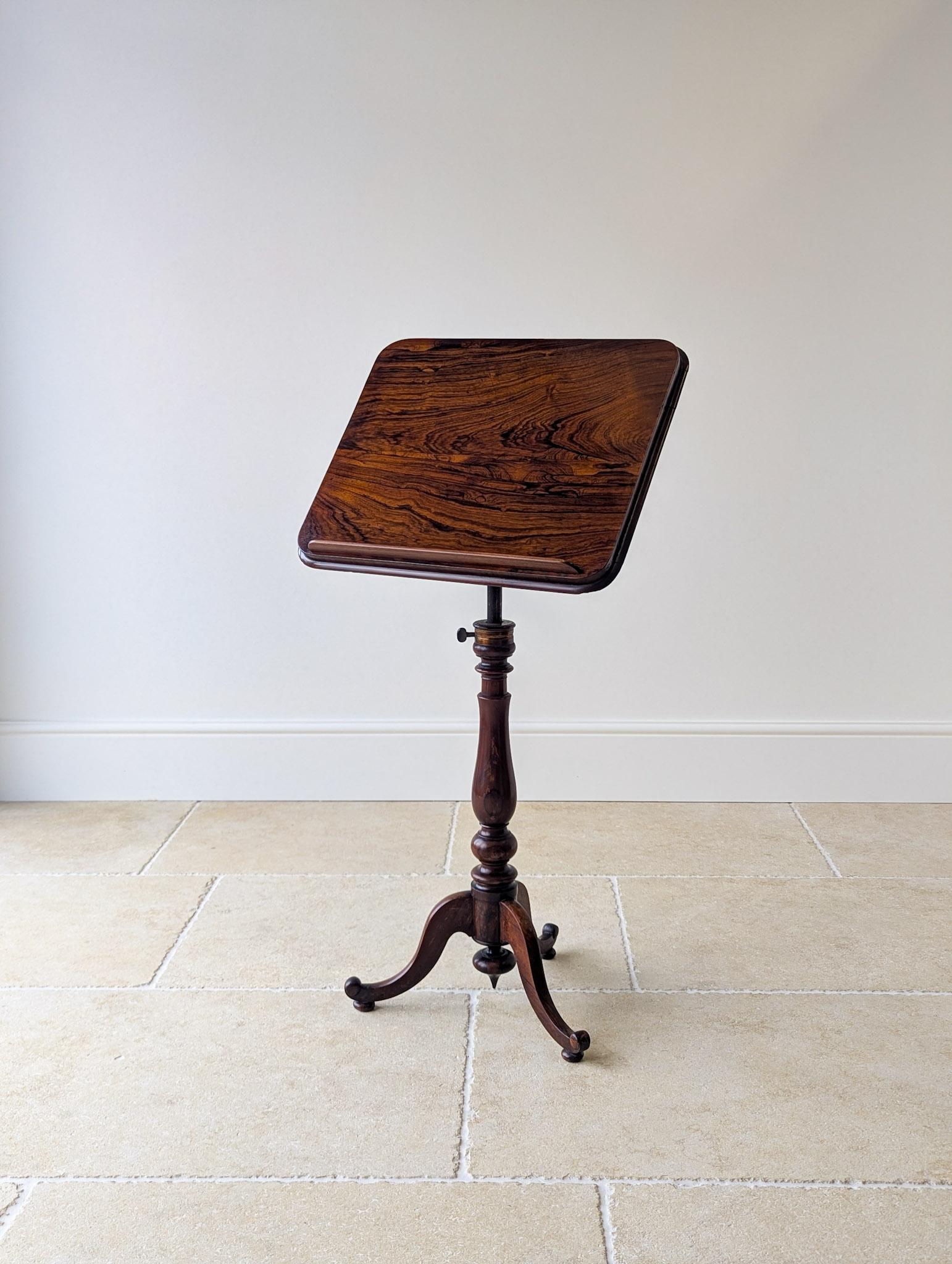 Antique William IV Rosewood Reading Stand & Occasional Table c.1830 (1 of 20) Antique William IV Rosewood Reading Stand & Occasional Table c.1830 (1 of 20)