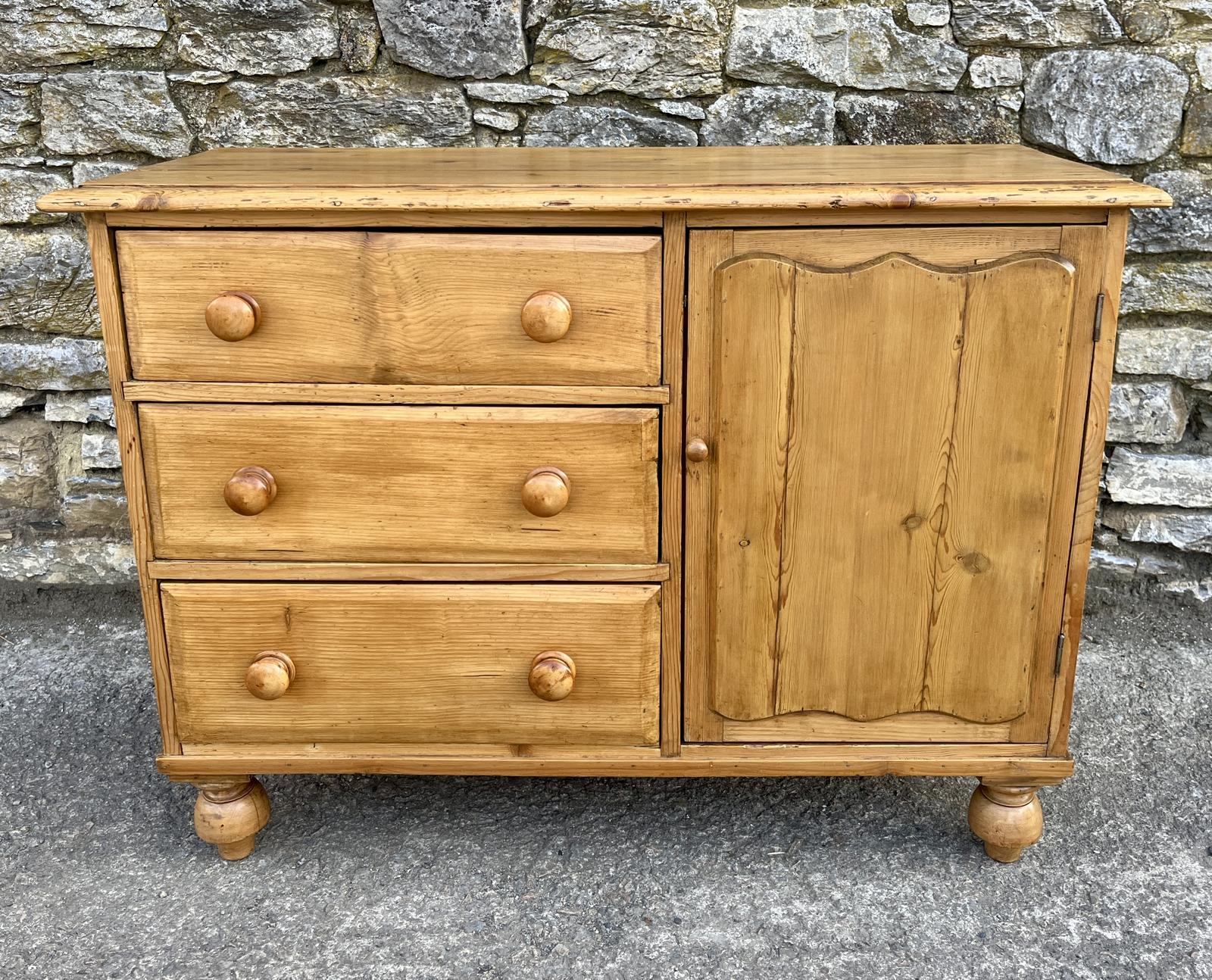 Antique Stripped Pine Sideboard (1 of 18) Antique Stripped Pine Sideboard (1 of 18)