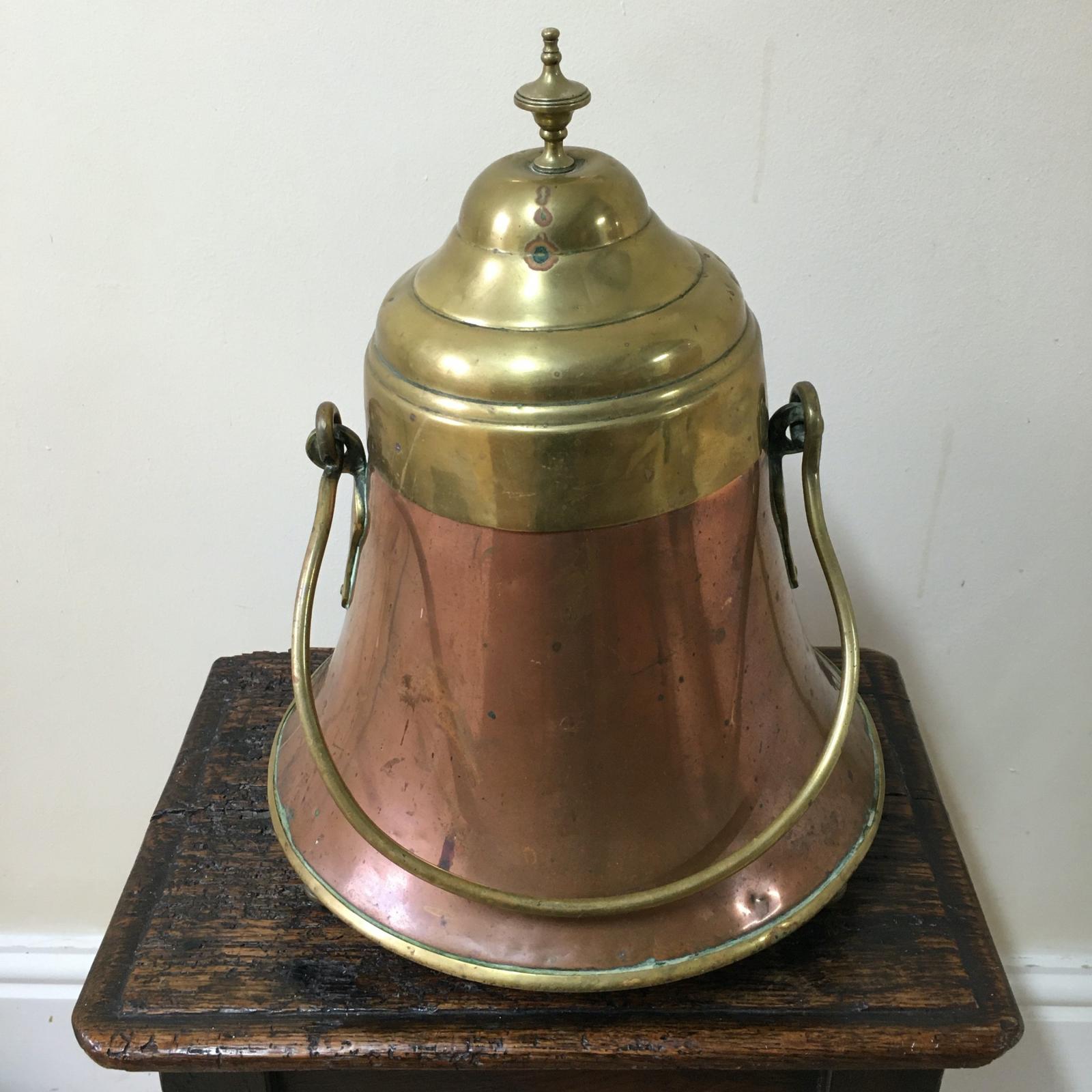 Dutch Brass & Copper Ash Can (1 of 5)