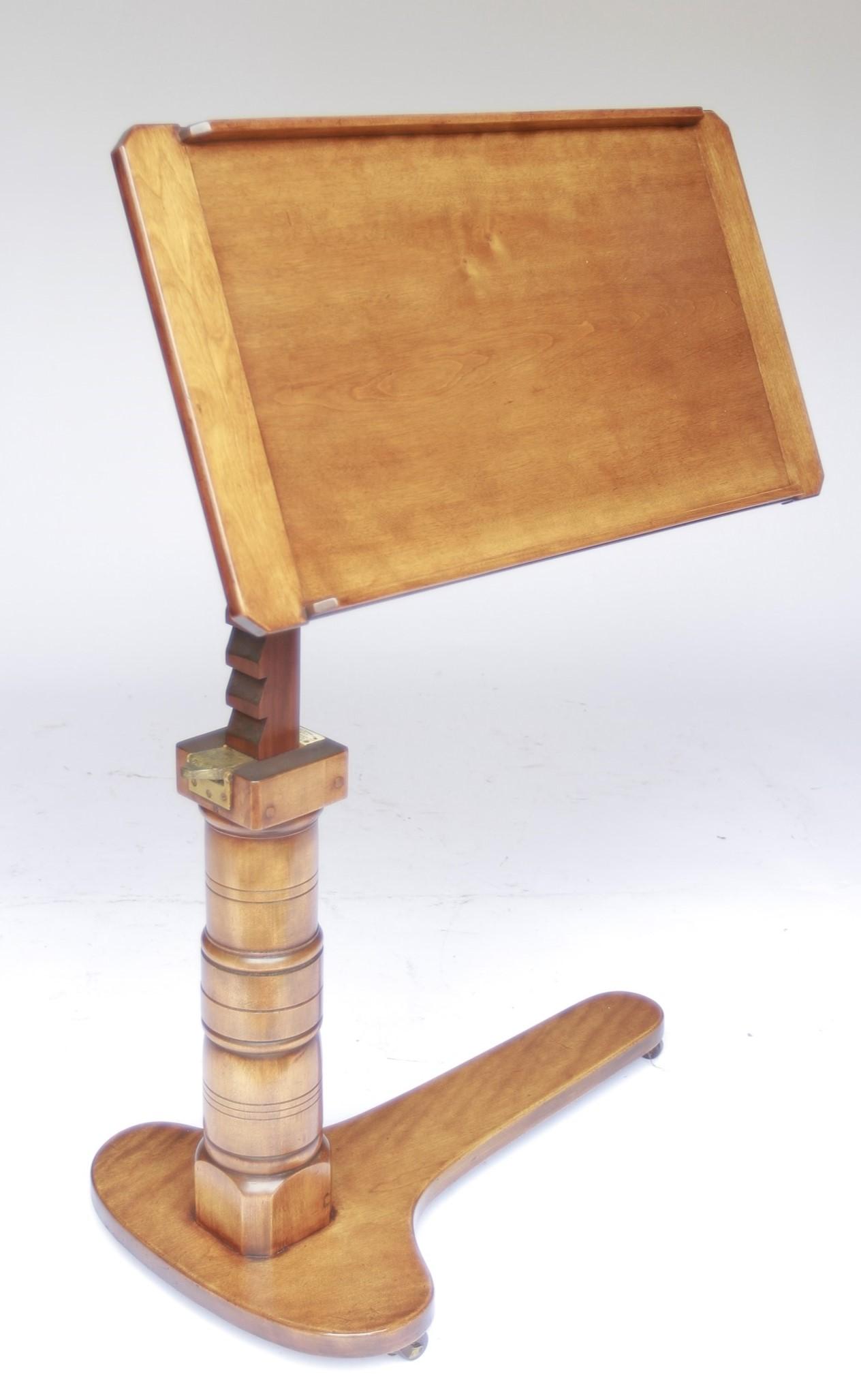 Victorian Birch Leveson & Son Patent Bed Reading Table (1 of 9)