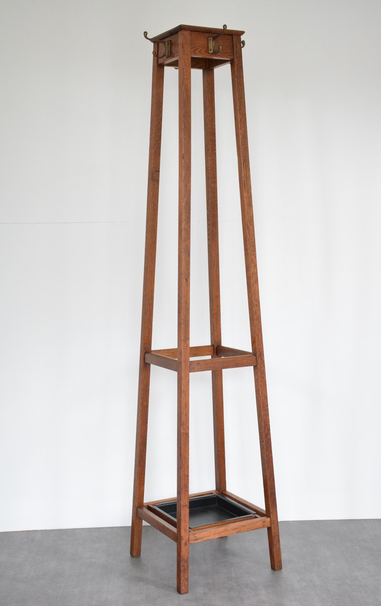 English Arts & Crafts Solid Oak Coat Stand by Astrola (1 of 14) English Arts & Crafts Solid Oak Coat Stand by Astrola (1 of 14)
