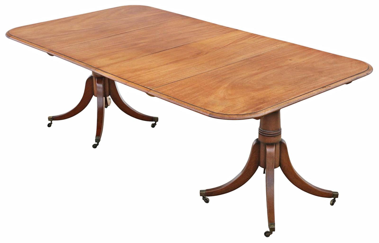 Antique 19th Century Twin Pedestal Extending Dining Table – Fine Quality (1 of 11) Antique 19th Century Twin Pedestal Extending Dining Table – Fine Quality (1 of 11)
