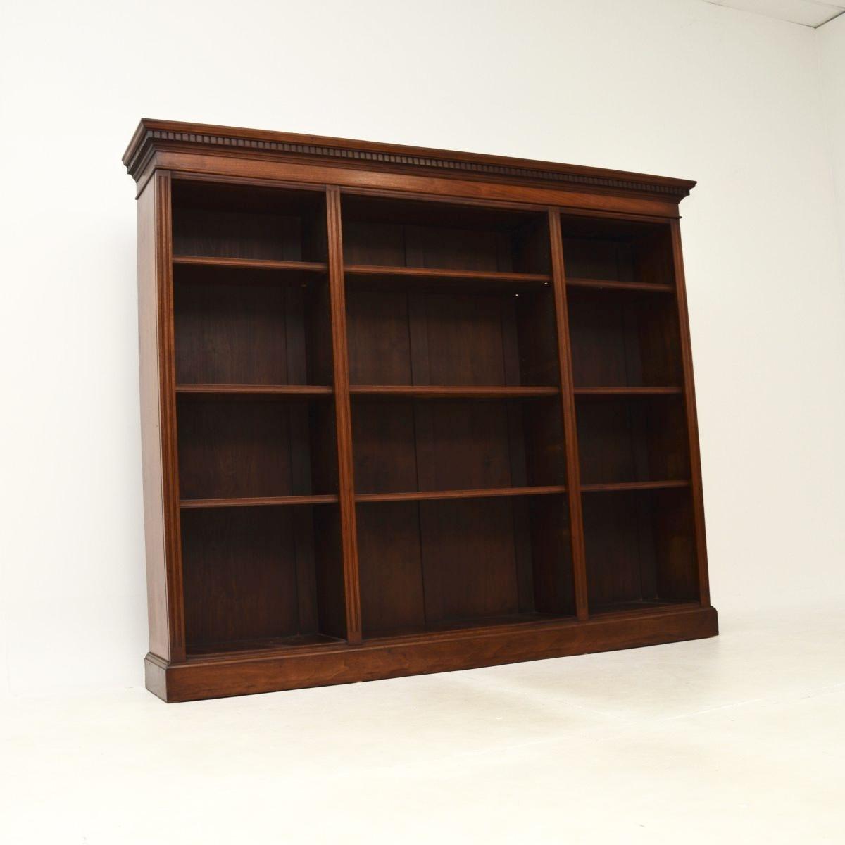 Antique Edwardian Mahogany Open Bookcase (1 of 12) Antique Edwardian Mahogany Open Bookcase (1 of 12)