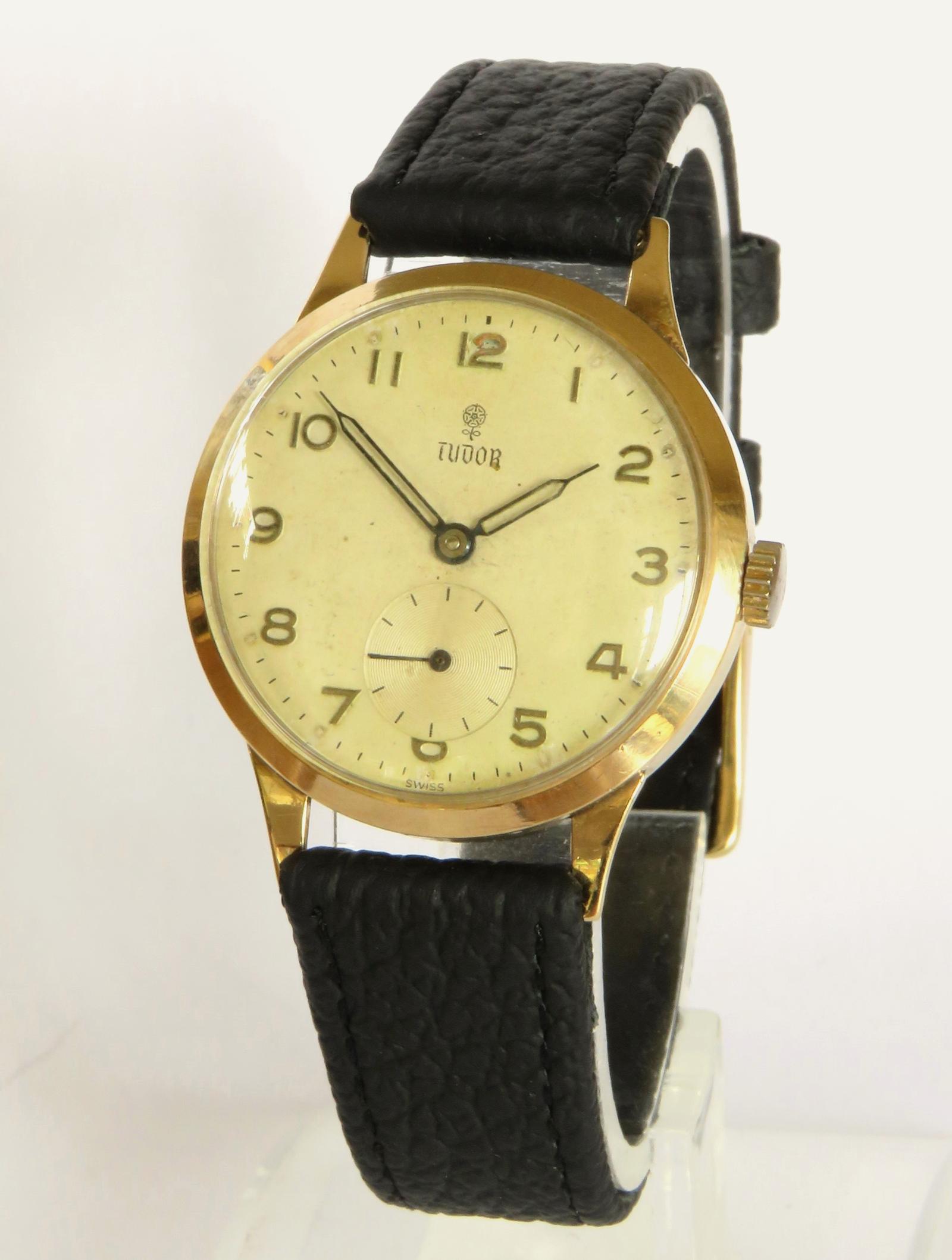 Watch: Gents 9ct Gold Tudor Wrist Watch 1957 (1 of 5)