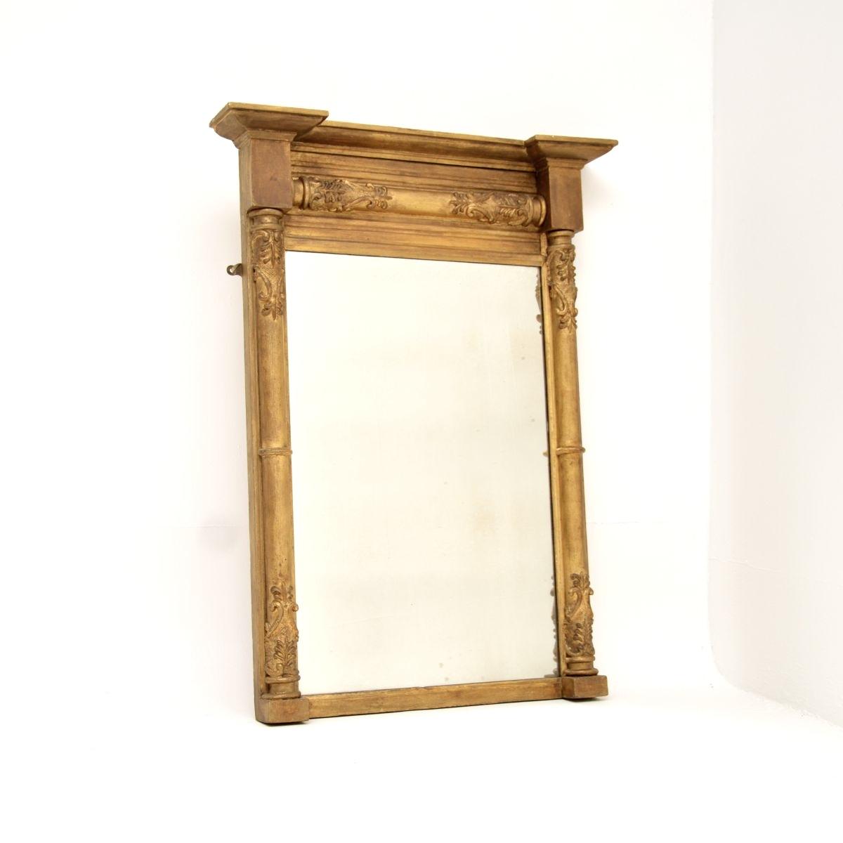 Antique Regency Period Gilt Wood Mirror (1 of 9) Antique Regency Period Gilt Wood Mirror (1 of 9)