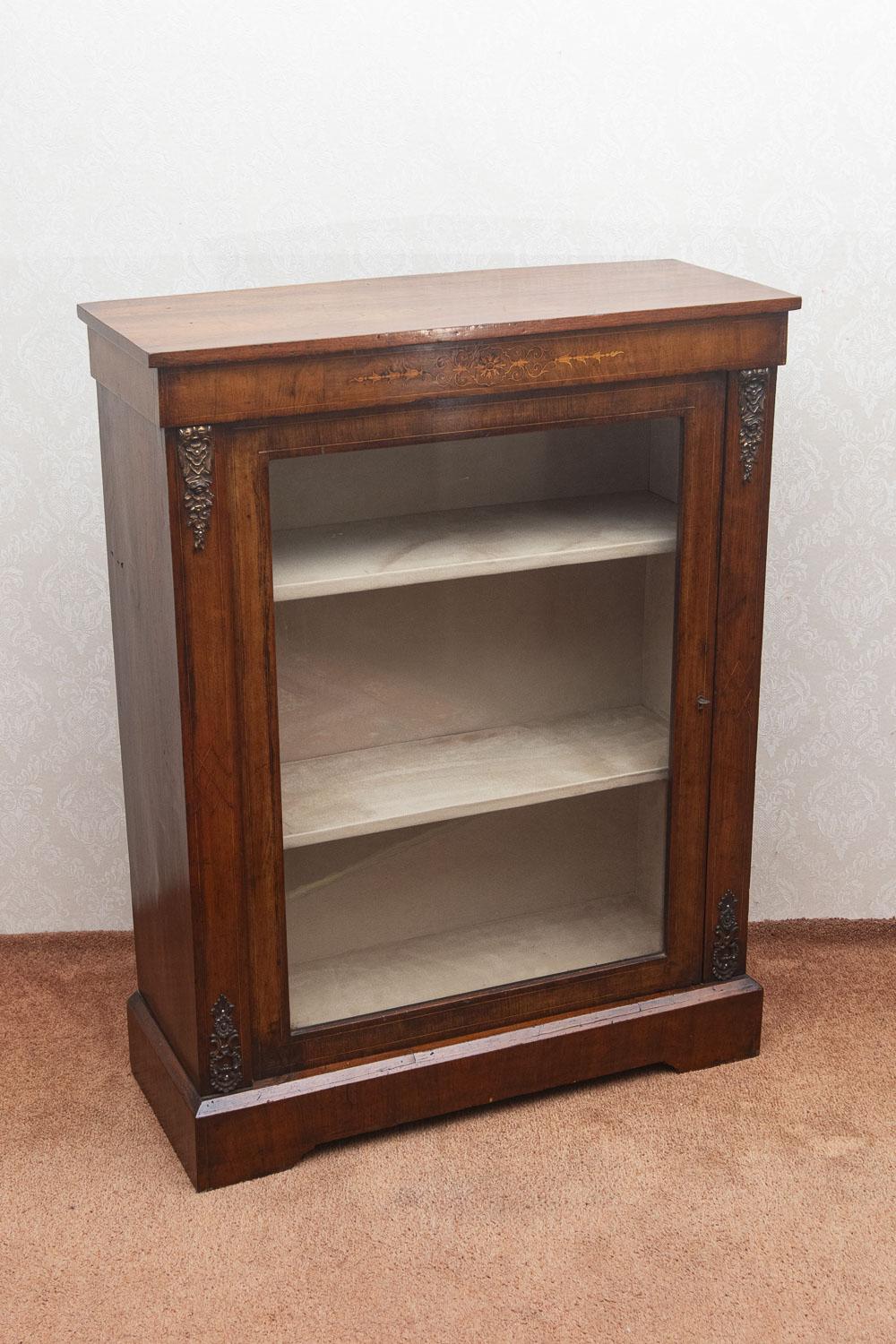 Victorian Pier Cabinet in Inlaid Walnut (1 of 10)