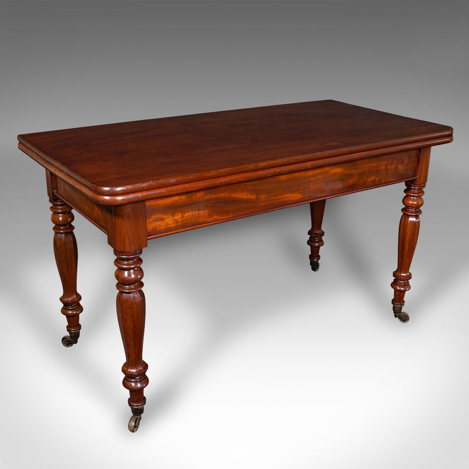 Antique Metamorphic Console Table, English, 4 Seat Dining, Gaming - William IV (1 of 12)