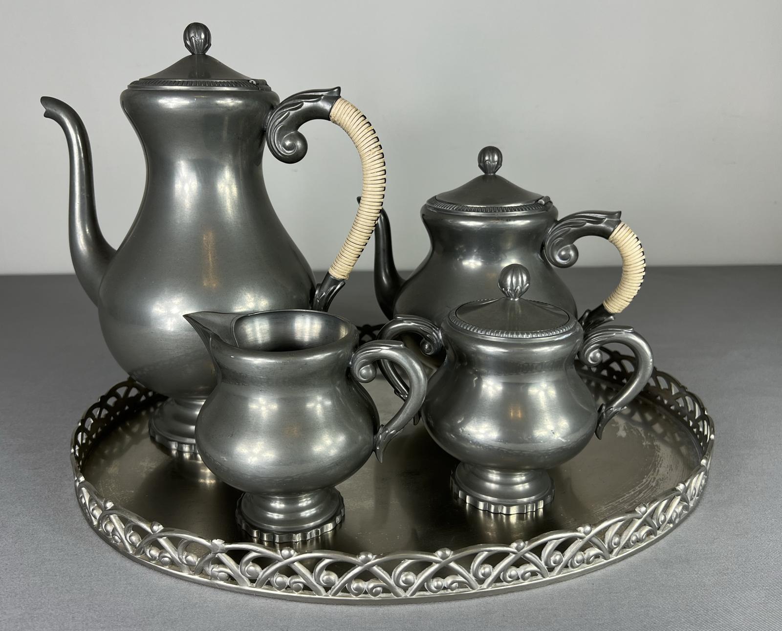 Royal Holland Pewter Vintage Five Piece Dutch Serving Set (1 of 28)