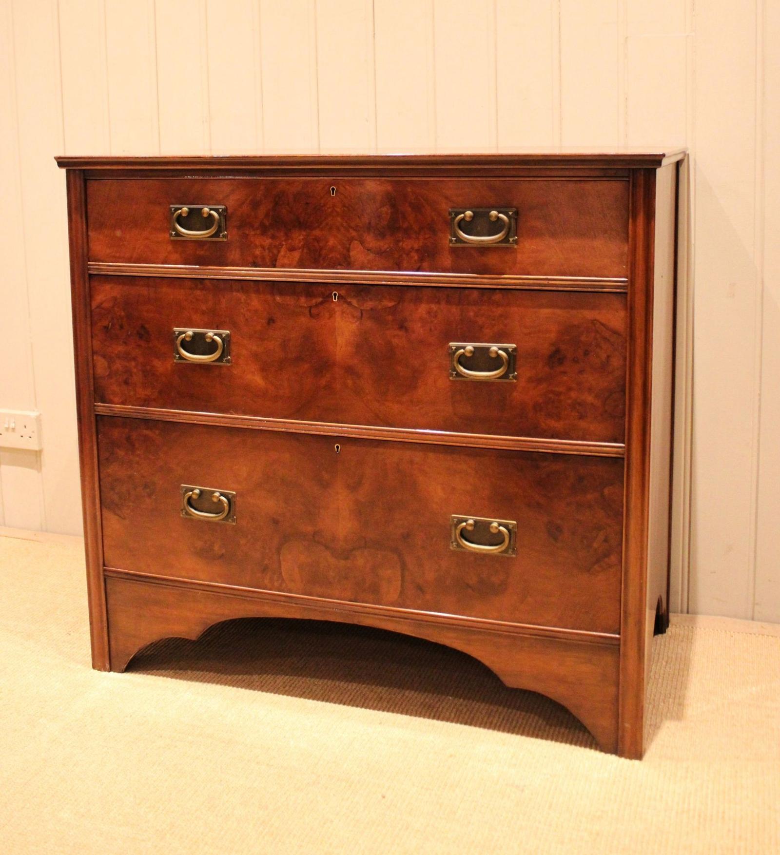 Burr Walnut Chest of Drawers (1 of 10) Burr Walnut Chest of Drawers (1 of 10)