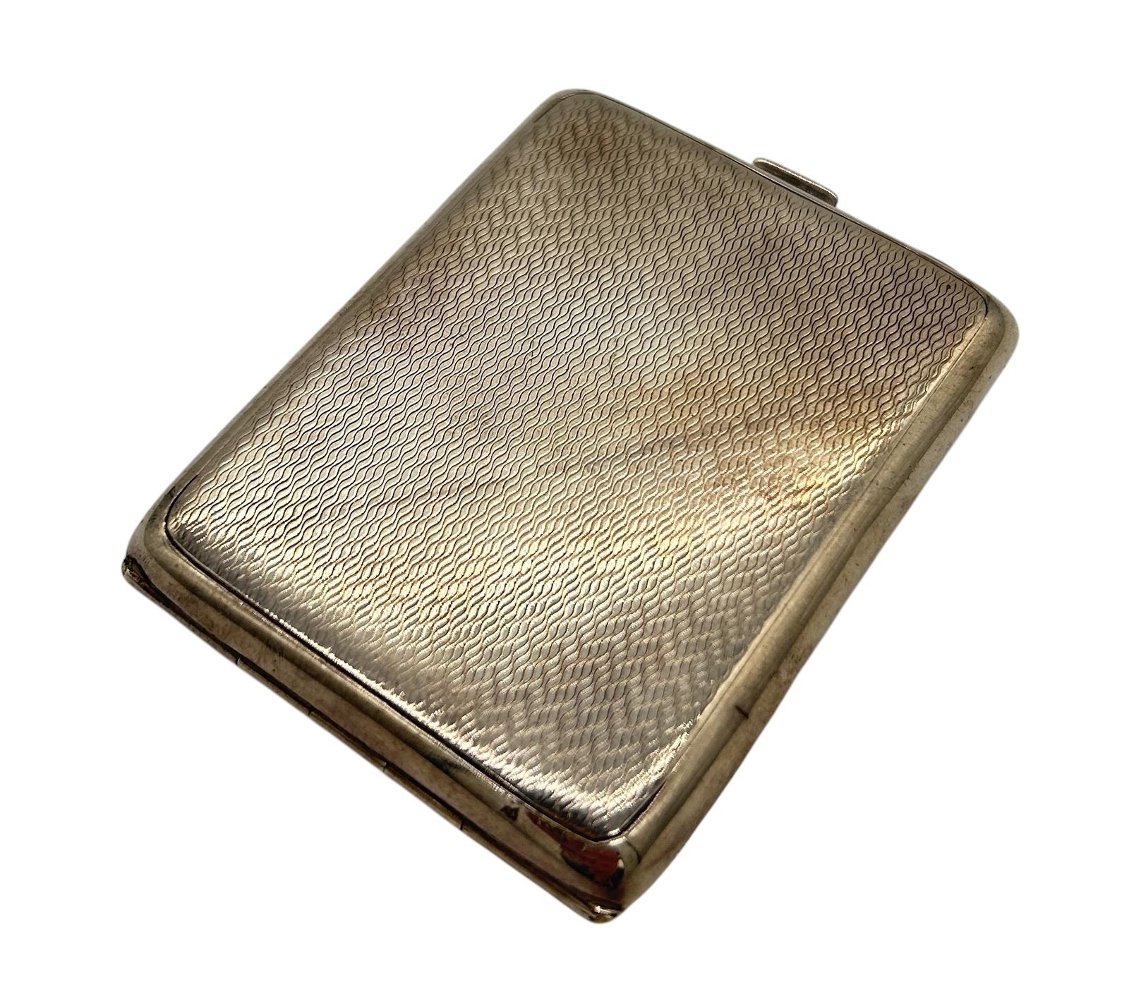 Art Deco Sterling Silver Cigarette Case - Adie Bros 1928 (1 of 5)