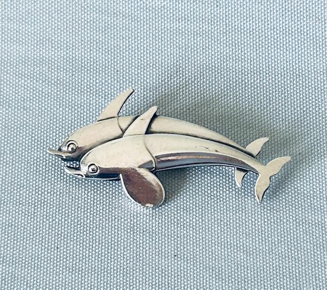 Georg Jensen Silver Twin Dolphin Brooch (1 of 5) Georg Jensen Silver Twin Dolphin Brooch (1 of 5)