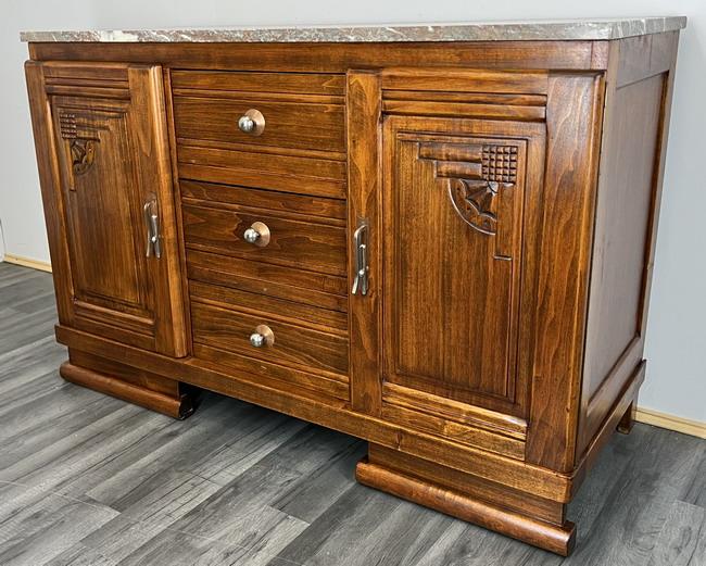 French Antique Marble Topped Sideboard (1 of 9) French Antique Marble Topped Sideboard (1 of 9)