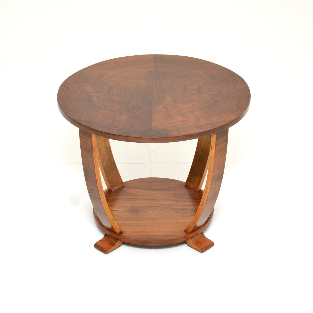Art Deco Figured Walnut Occasional Side / Coffee Table (1 of 7) Art Deco Figured Walnut Occasional Side / Coffee Table (1 of 7)