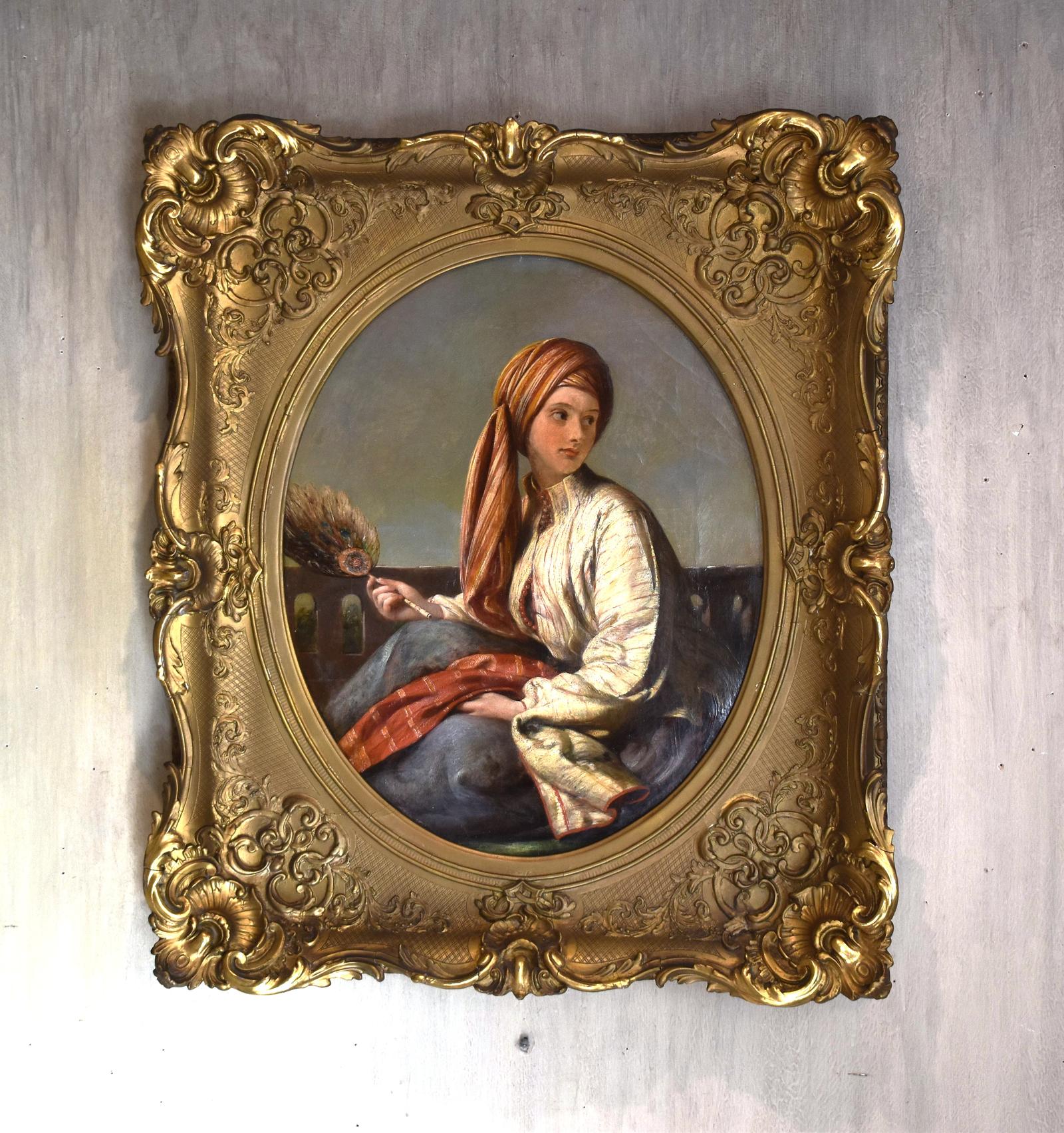 Fine Oil Portrait of a Lady in Eastern Dress (1 of 8) Fine Oil Portrait of a Lady in Eastern Dress (1 of 8)