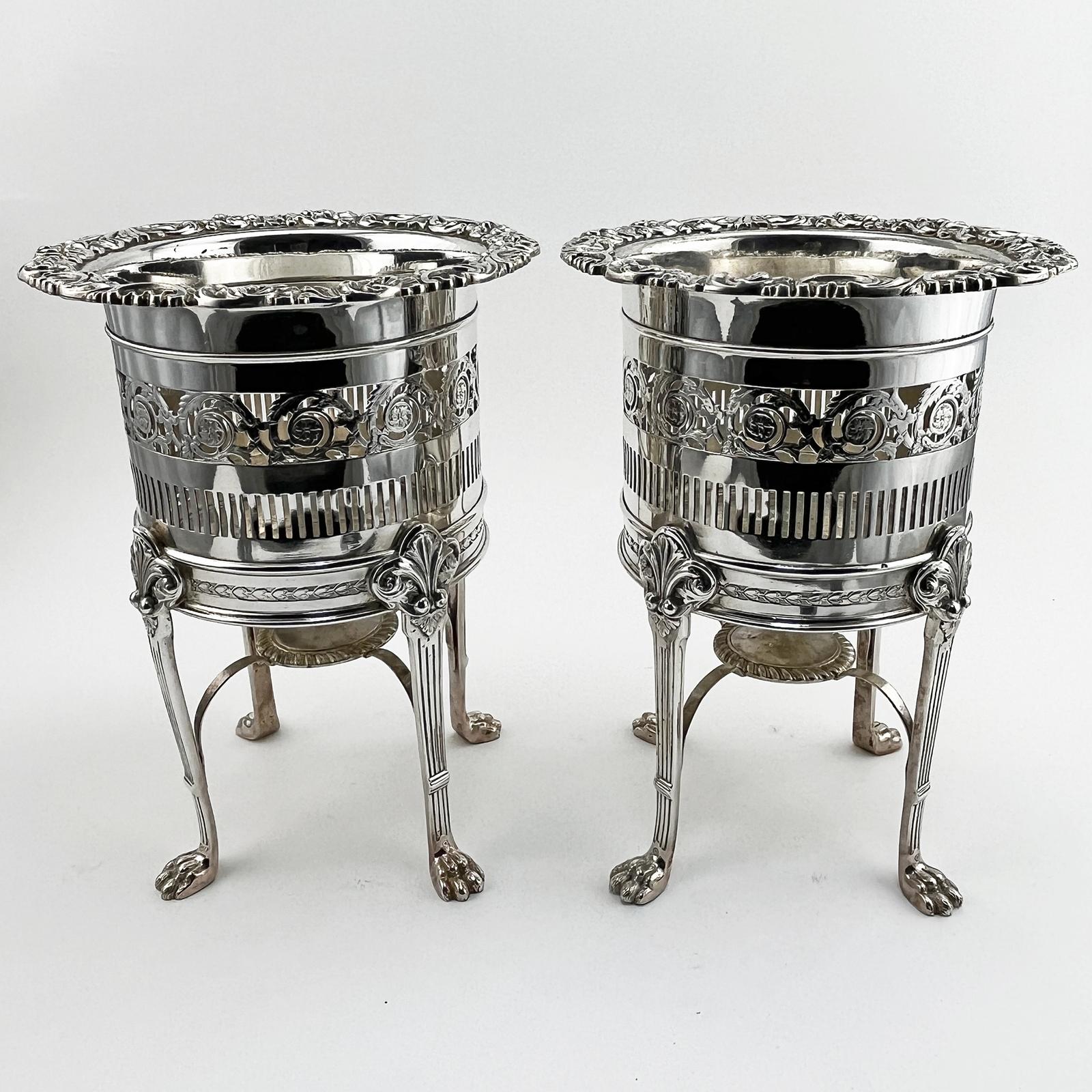 Pair of Unusual Tall Bottle or Flower Stands (1 of 5) Pair of Unusual Tall Bottle or Flower Stands (1 of 5)
