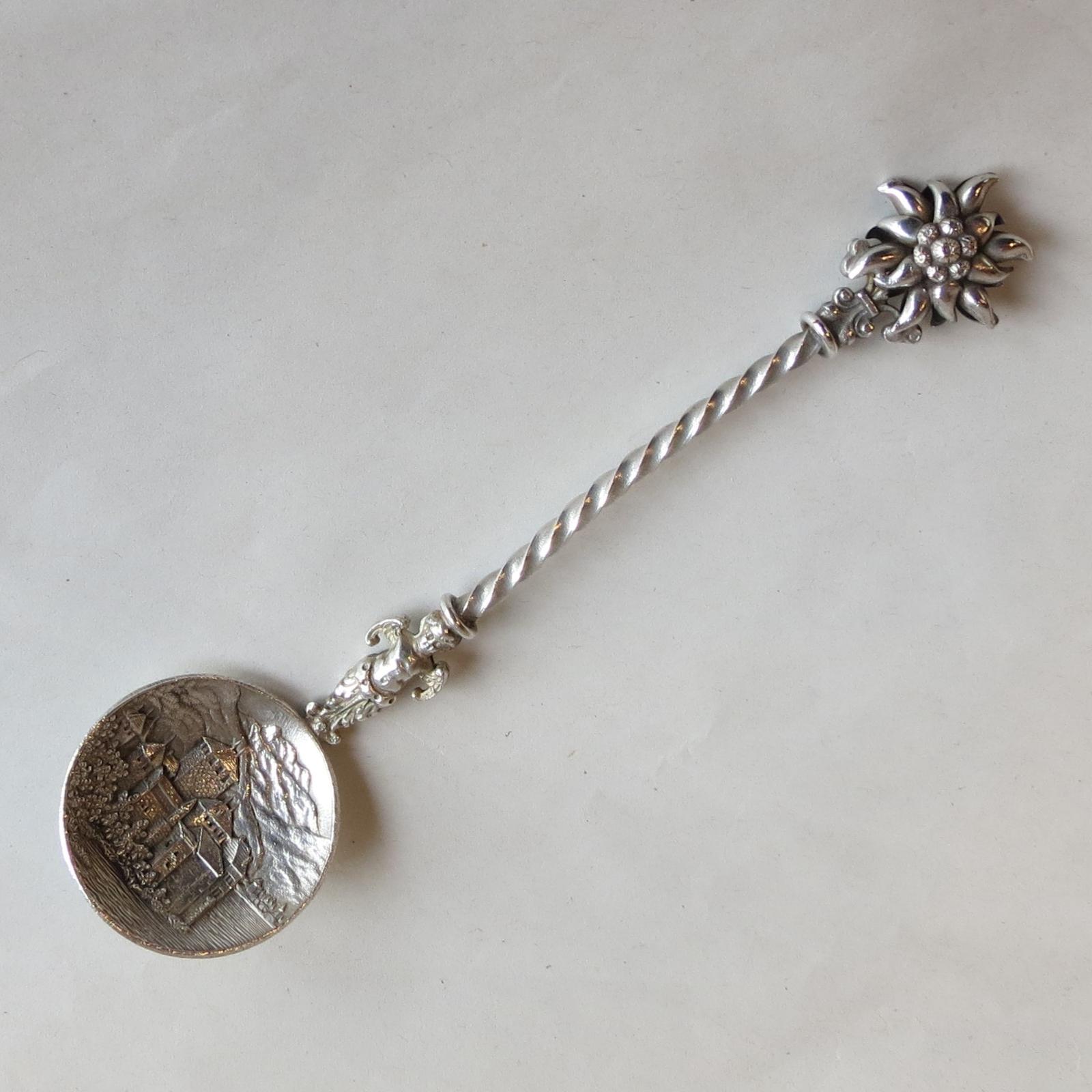 Antique Silver Spoon with Castle Scene (1 of 8) Antique Silver Spoon with Castle Scene (1 of 8)