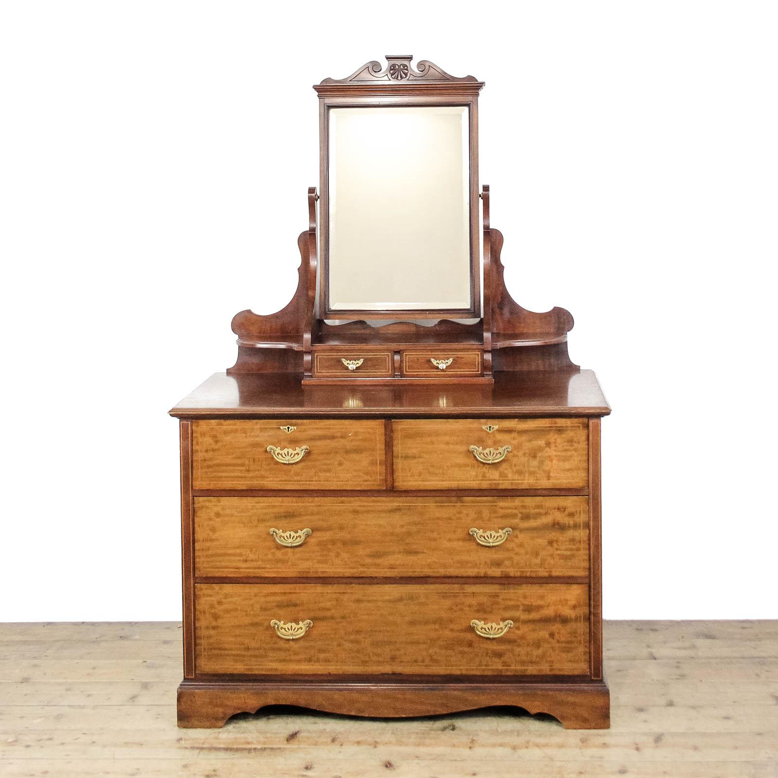 Antique Edwardian Mahogany Dressing Table Chest of Drawers (1 of 8)
