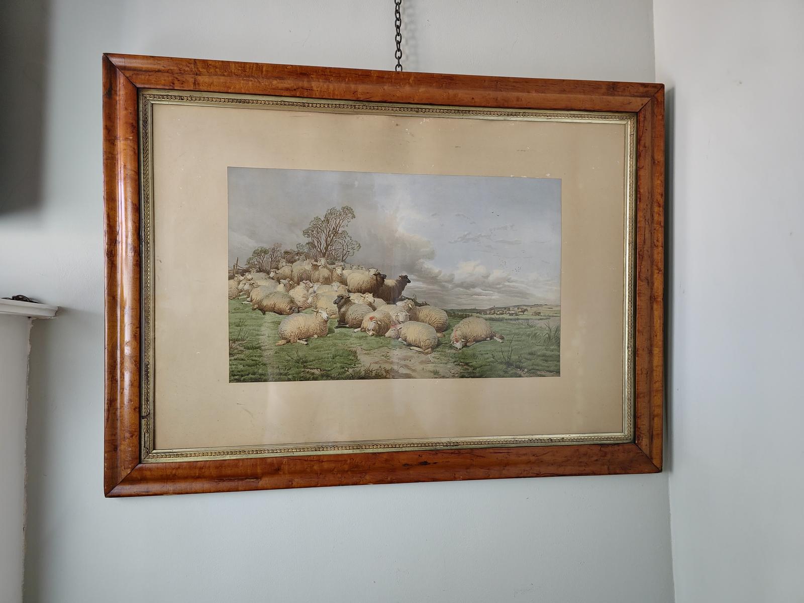 Large Antique Maple Frame (1 of 9)