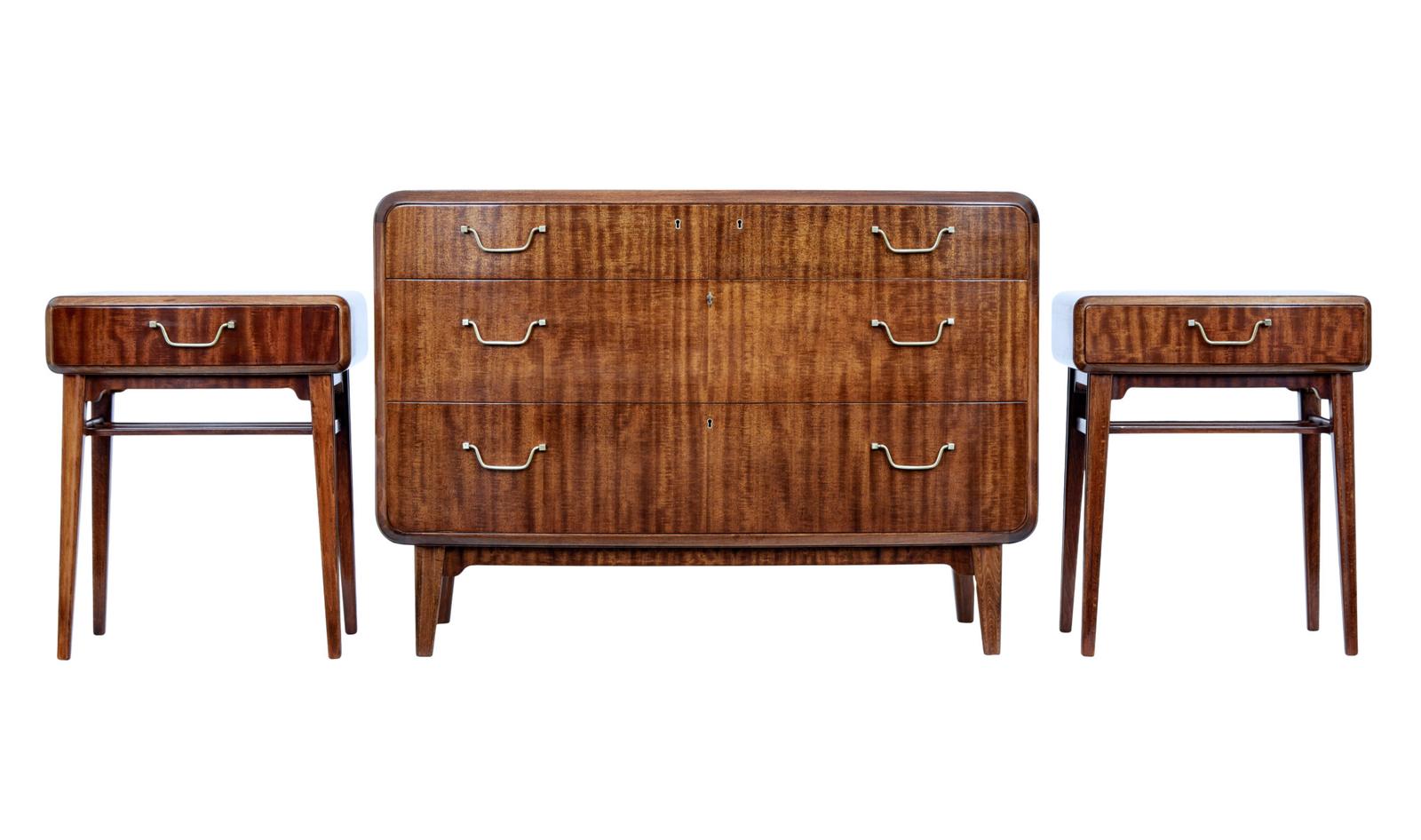 Mid 20th Century Mahogany 3 Piece Bedroom Suite by SMF Bodafors (1 of 12)