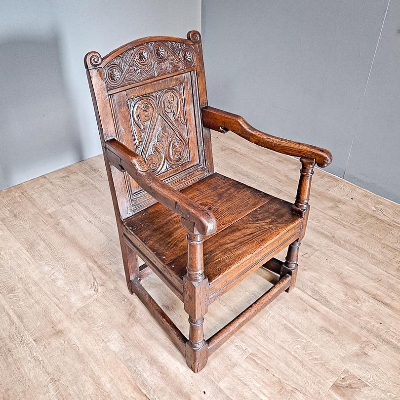 17th Century Wainscot Chair (1 of 5)