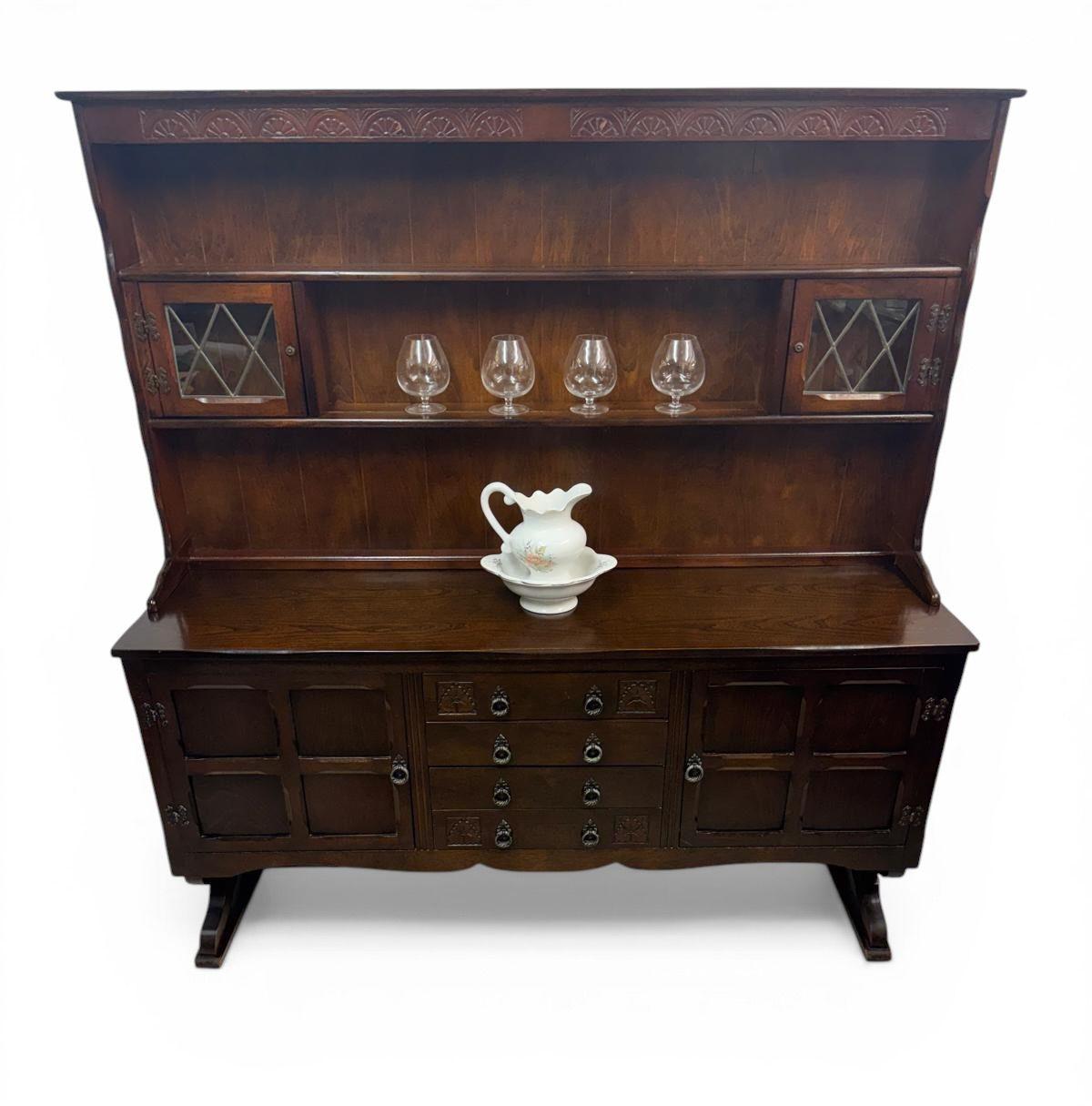 Antique Oak Dresser / Large Sideboard / Plate Rack / C1940 (1 of 7) Antique Oak Dresser / Large Sideboard / Plate Rack / C1940 (1 of 7)