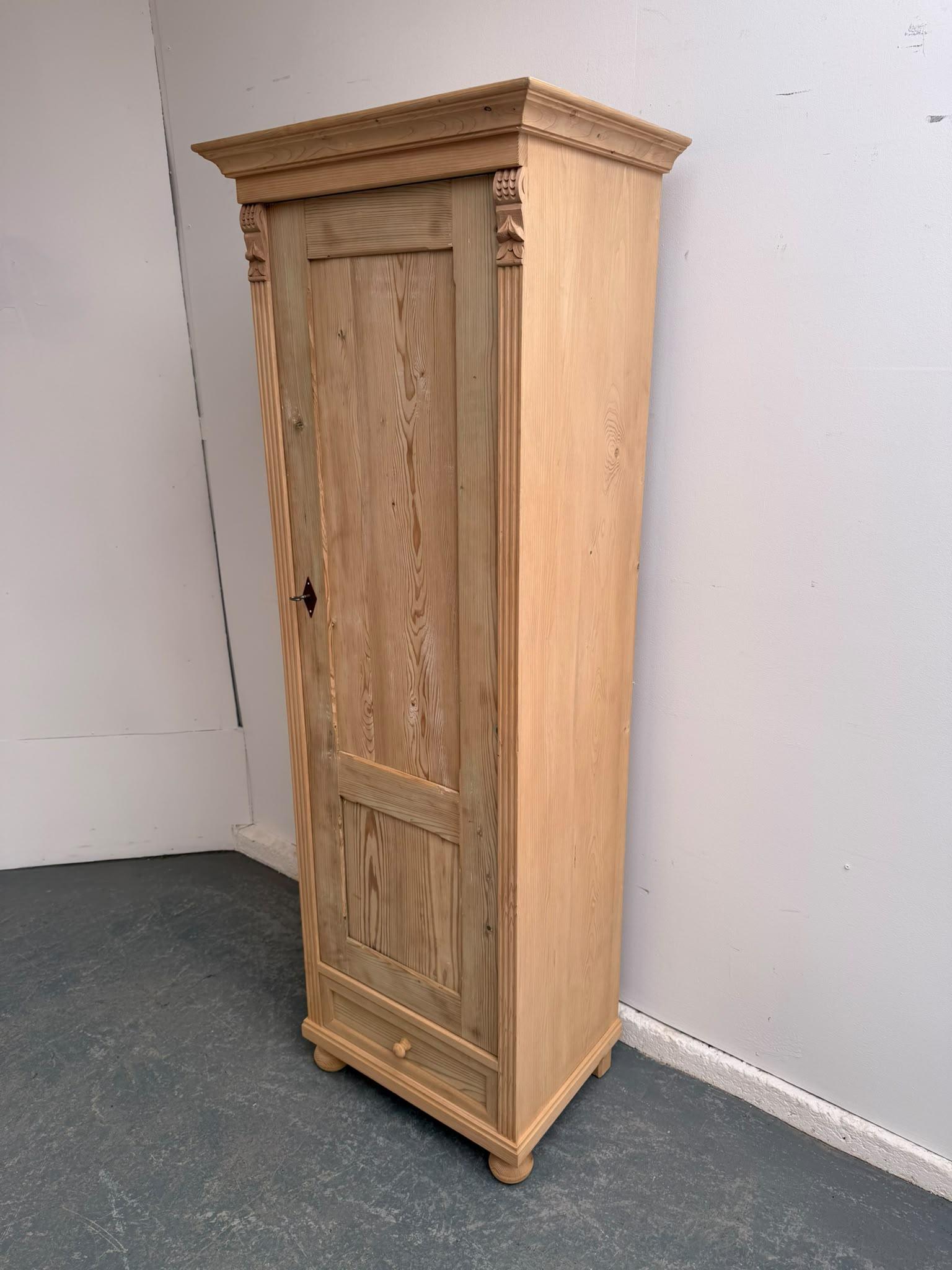 Super Antique Pine 1 Door 1 Drawer Tall Storage Cupboard to wax / paint (1 of 10) Super Antique Pine 1 Door 1 Drawer Tall Storage Cupboard to wax / paint (1 of 10)