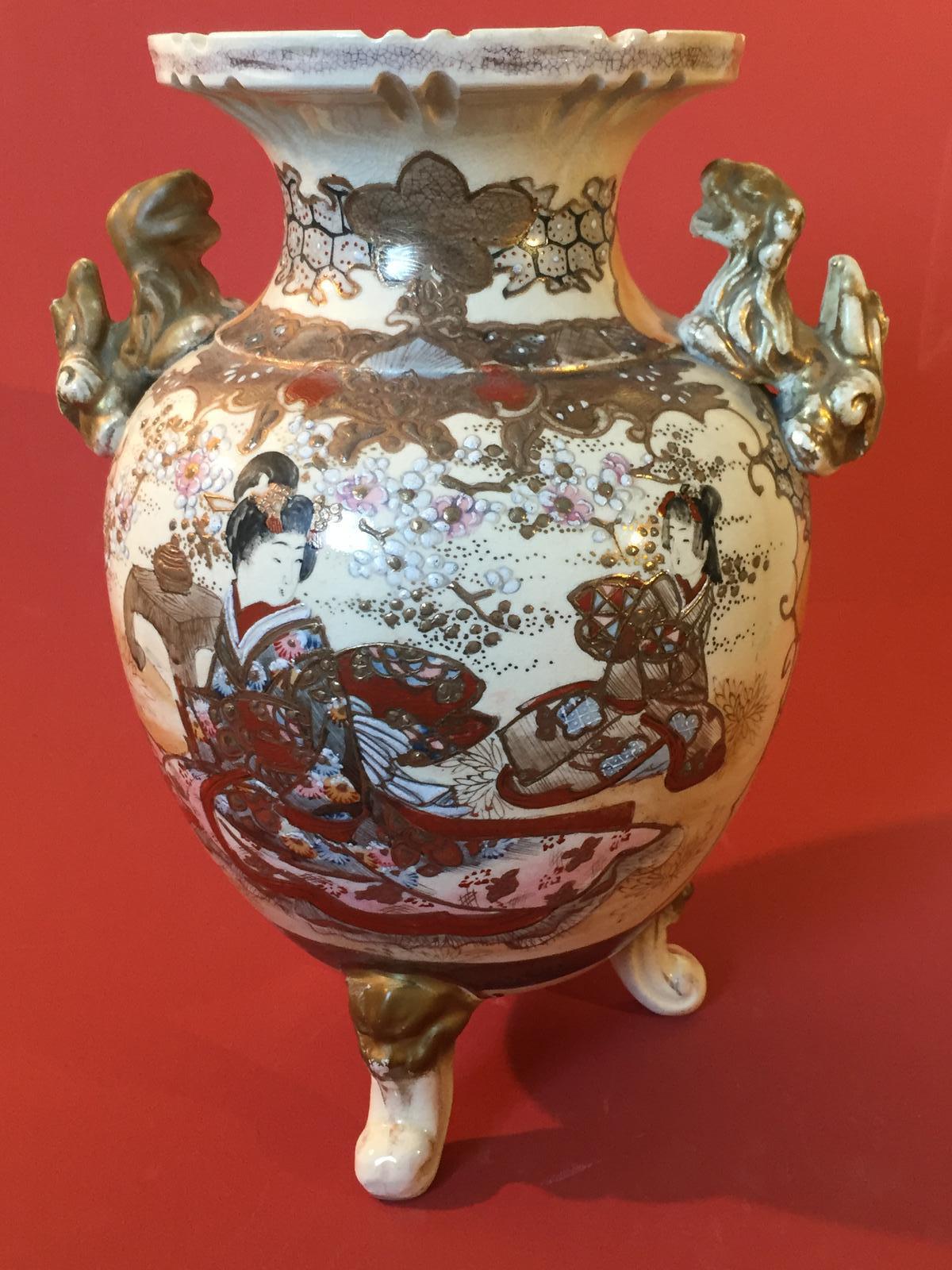 19th Century 3 Legged Satsuma Koro (1 of 8)