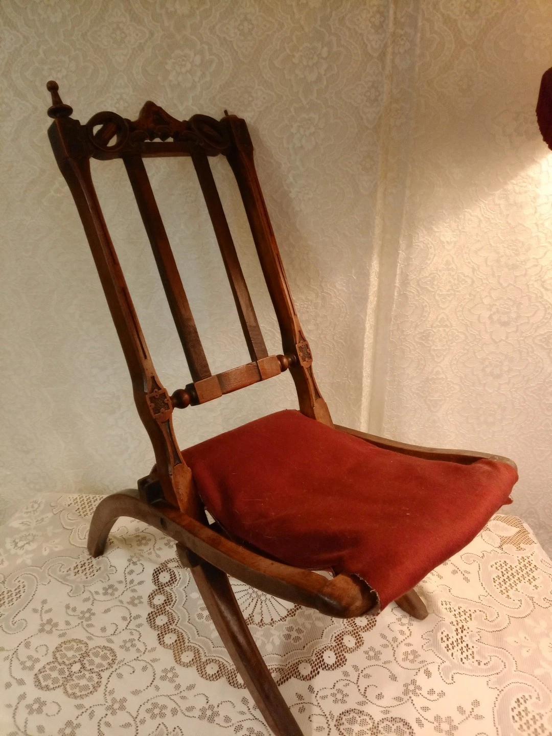 Victorian Campaign Style Folding Chair (1 of 4)