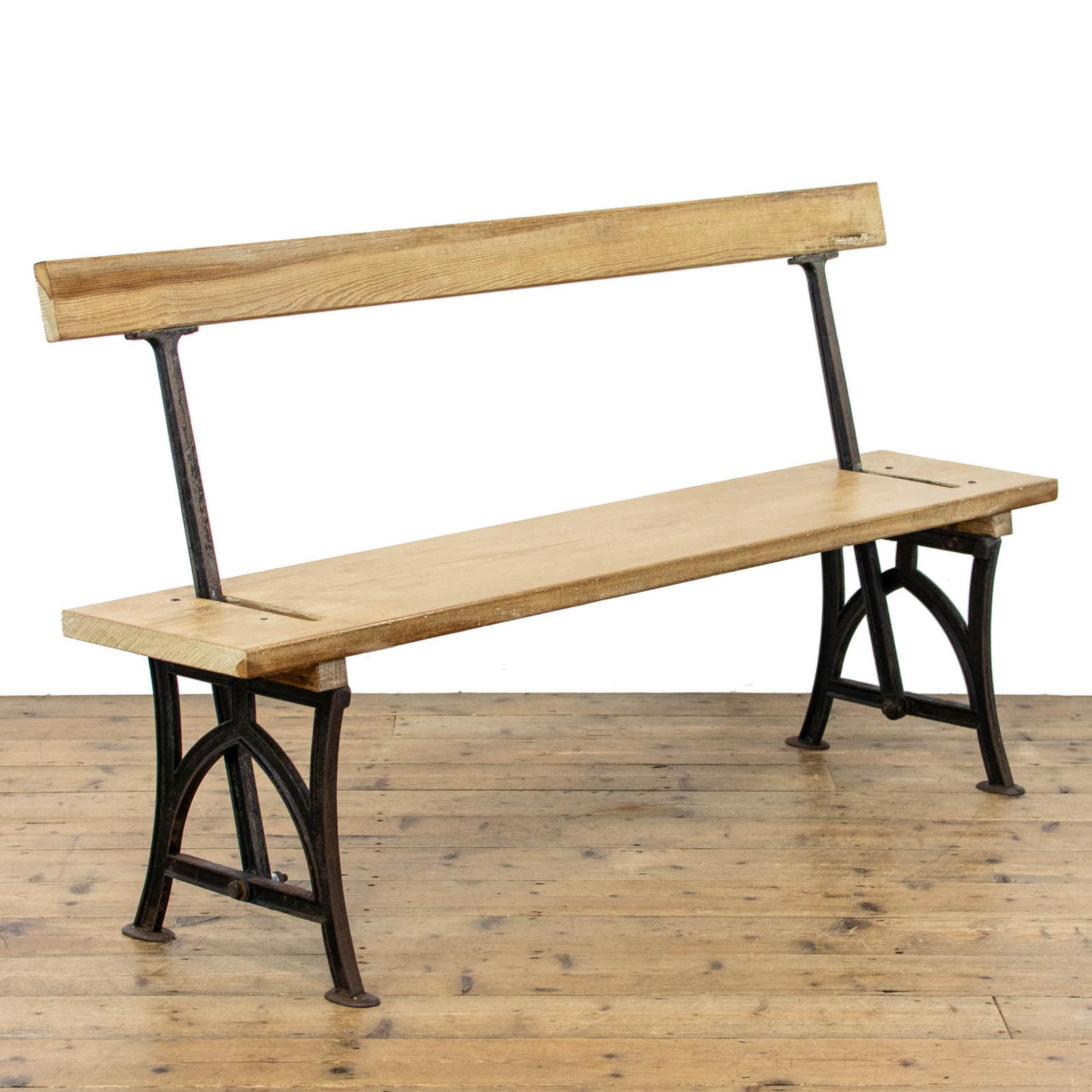 Antique Flip Over Pitch Pine Bench (1 of 10)