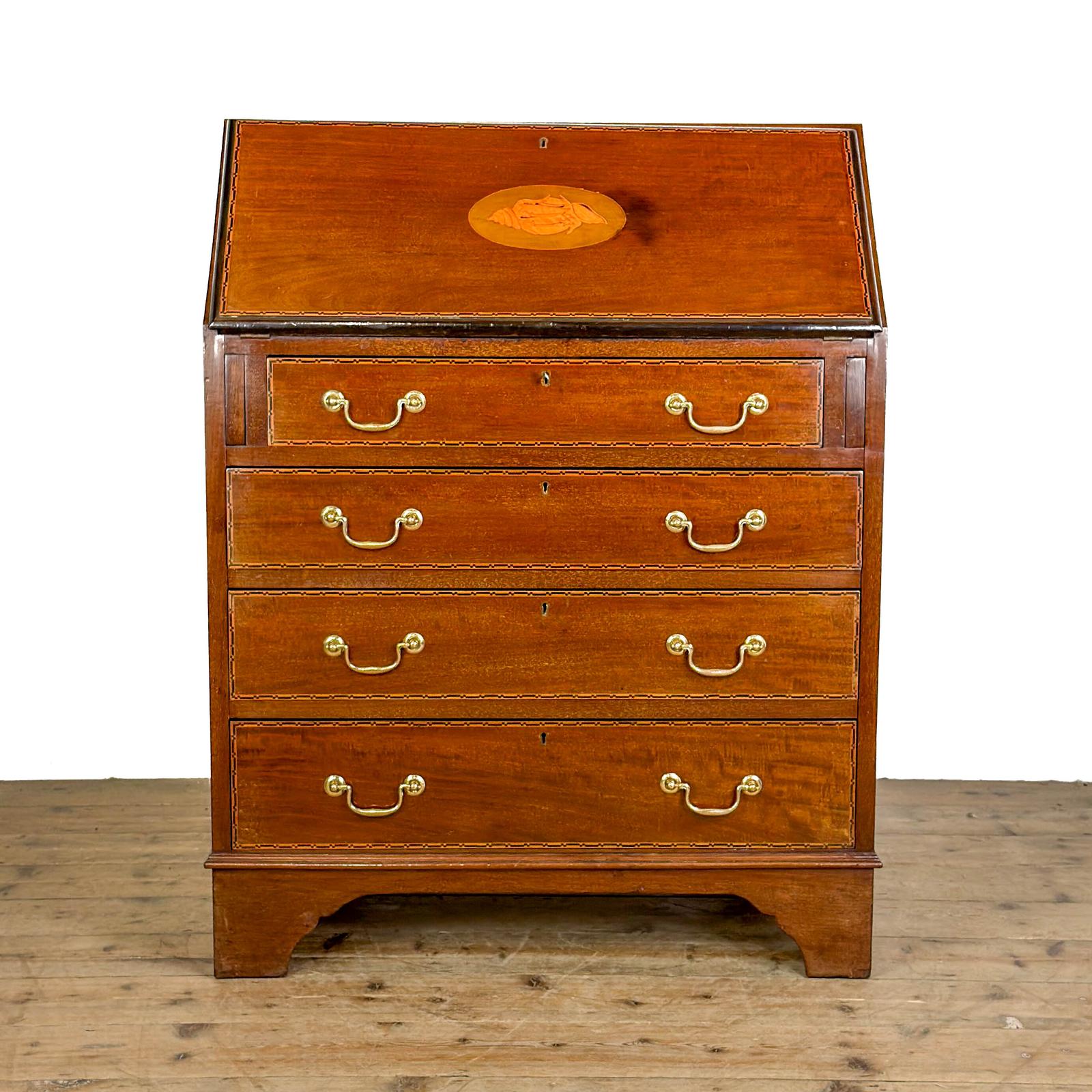 Antique Edwardian Small Mahogany Bureau (1 of 10) Antique Edwardian Small Mahogany Bureau (1 of 10)