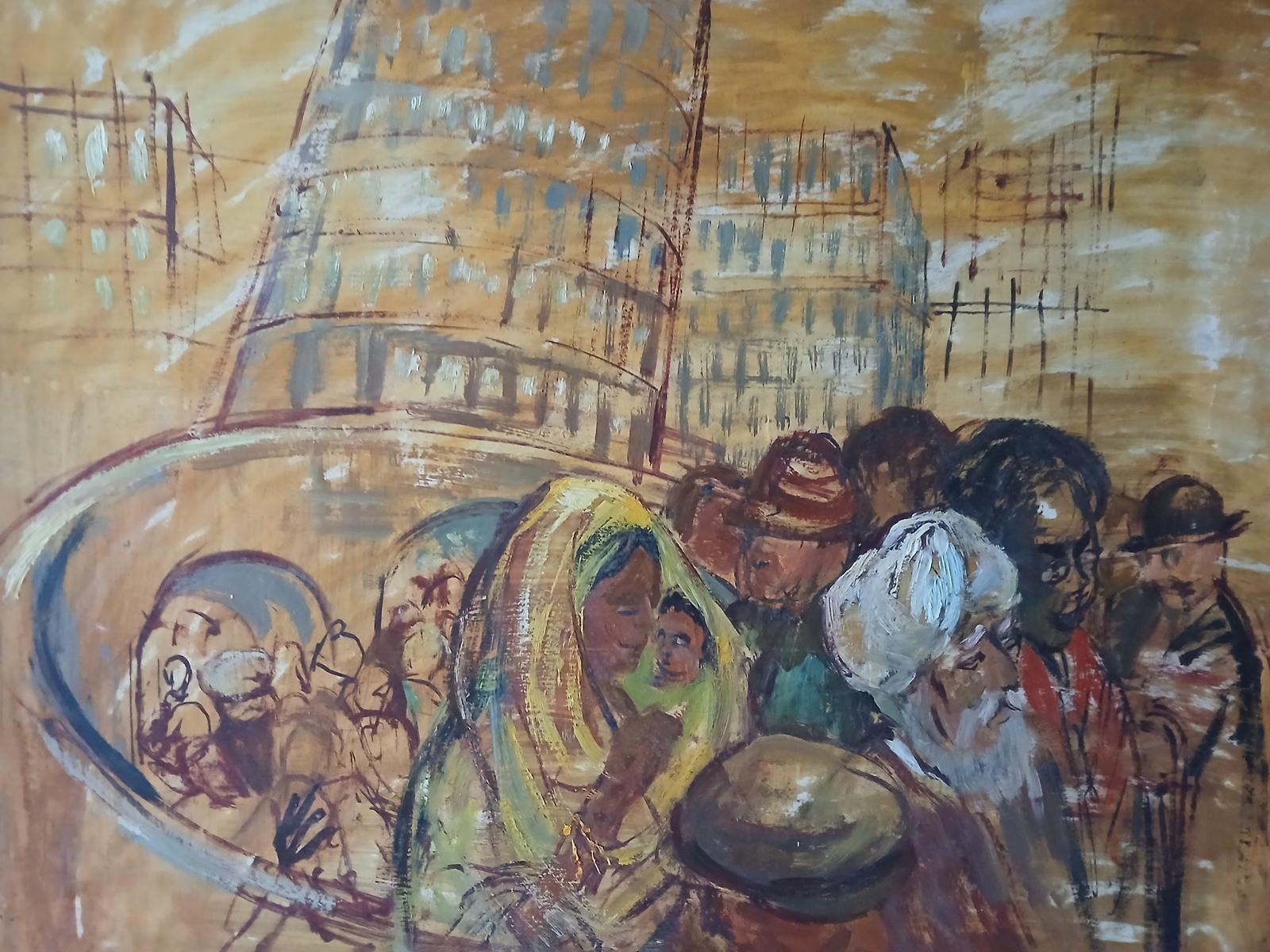 Patricia Arnett Oil on Board Birmingham Bullring (1 of 5)