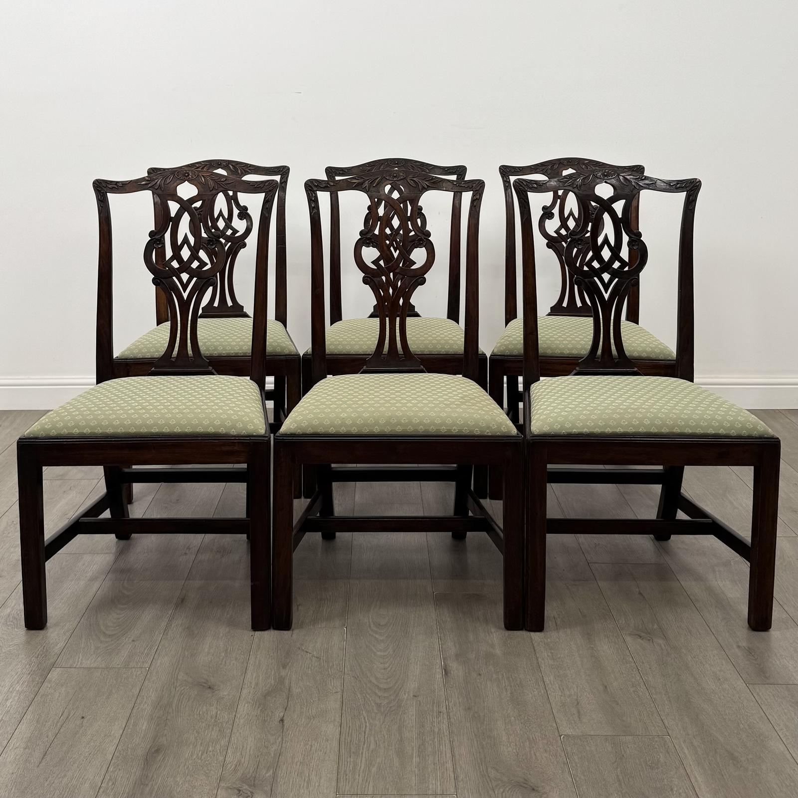 Antique 18th Century Georgian Set Of 6 Mahogany Dining Chairs (1 of 8) Antique 18th Century Georgian Set Of 6 Mahogany Dining Chairs (1 of 8)