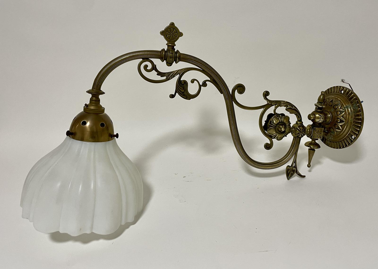 Antique Milk Glass Wall Light (1 of 12) Antique Milk Glass Wall Light (1 of 12)