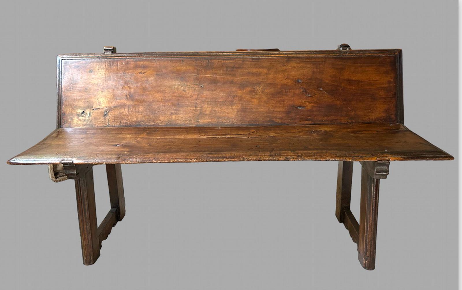 17th Century Spanish Walnut Bench (1 of 4) 17th Century Spanish Walnut Bench (1 of 4)