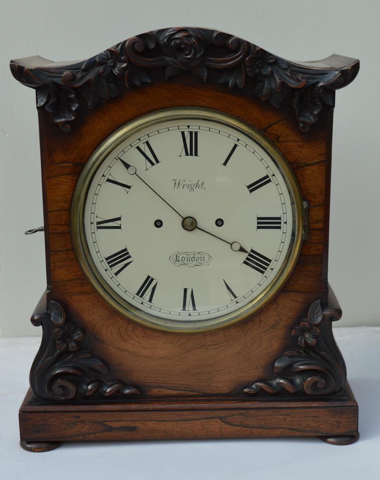 Wright London Twin Fusee Bracket / Table Clock (1 of 6) Wright London Twin Fusee Bracket / Table Clock (1 of 6)