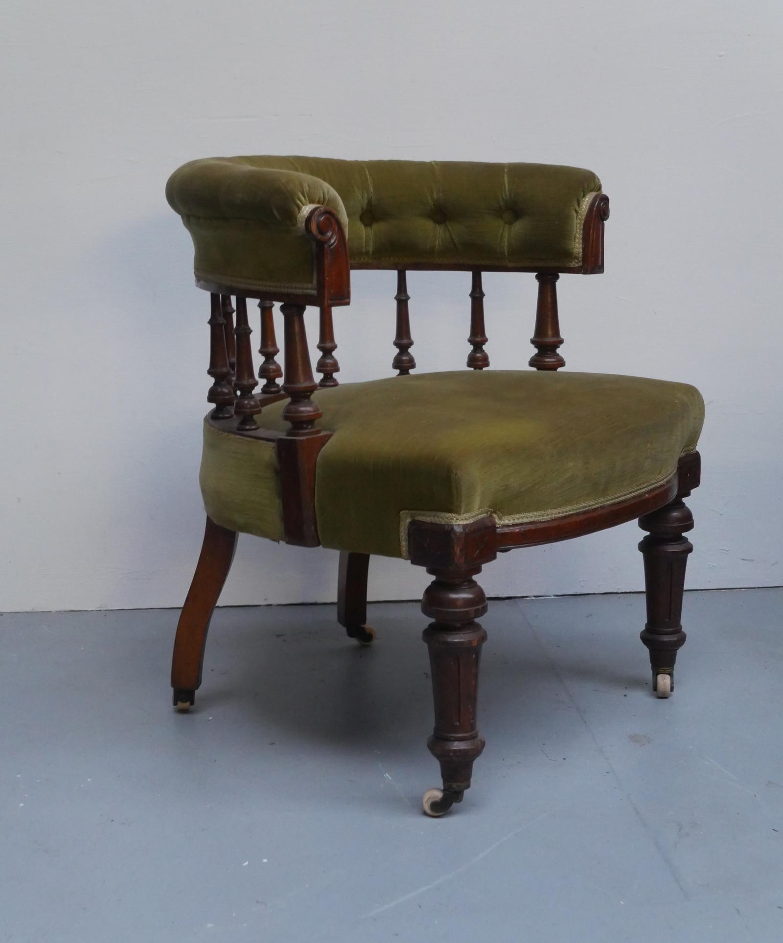 19th Century Captains Desk Chair (1 of 11) 19th Century Captains Desk Chair (1 of 11)