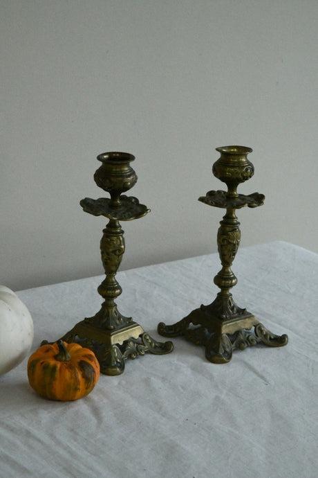 Pair of Brass Candlesticks (1 of 6)