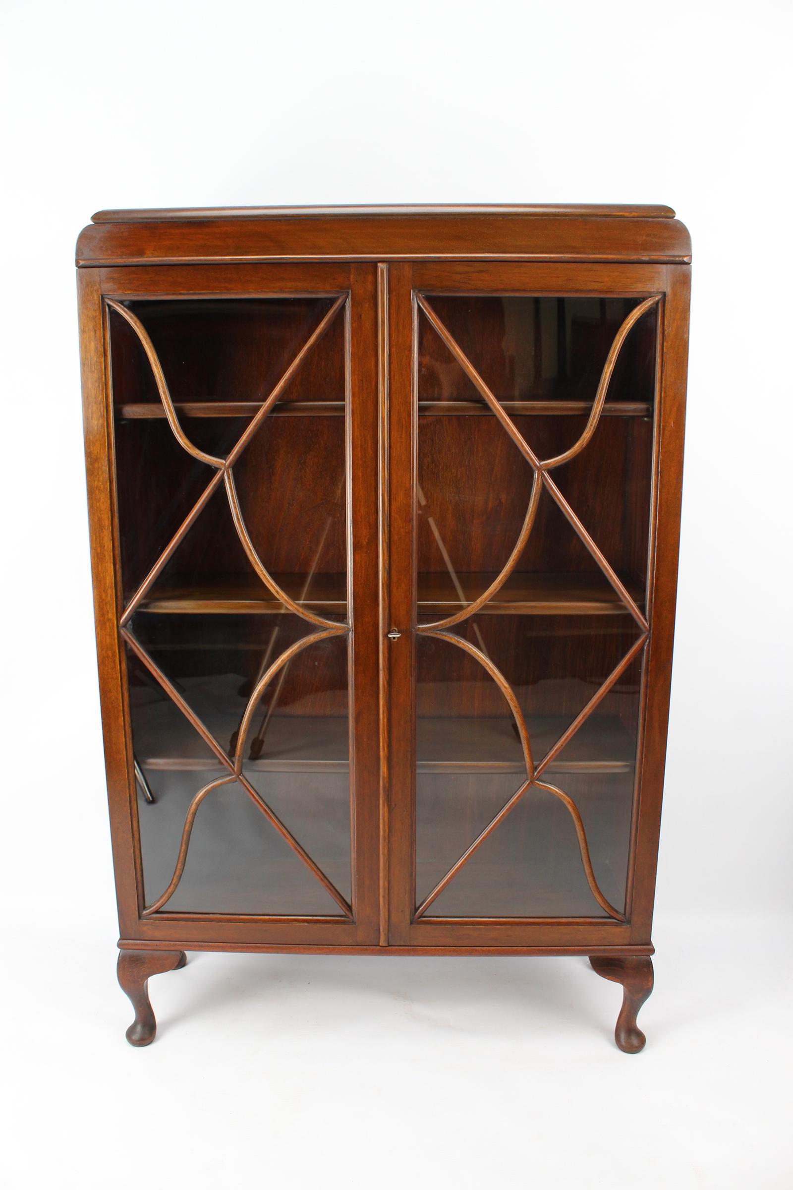 Slim Edwardian Mahogany Bookcase (1 of 13)