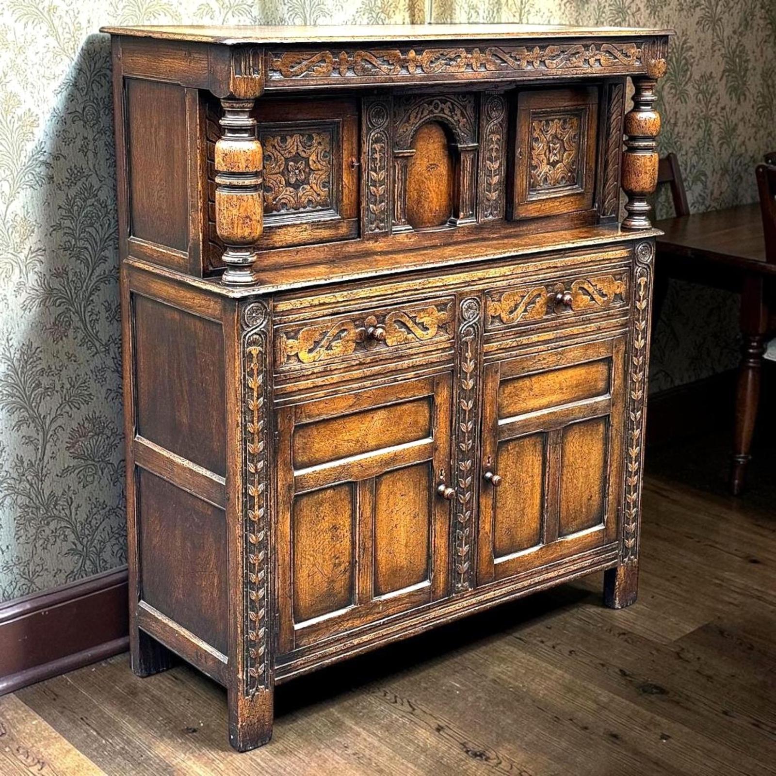 Carved Oak Court Cupboard / Sideboard (1 of 17) Carved Oak Court Cupboard / Sideboard (1 of 17)