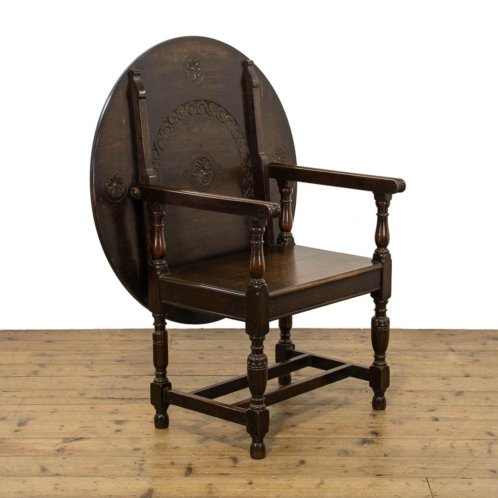 Antique Oak Monks Bench (1 of 10)