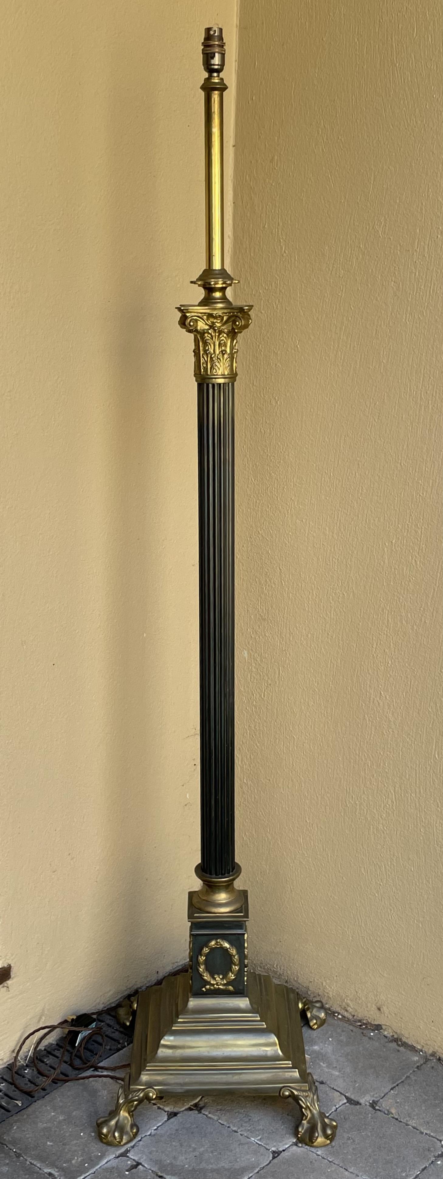 Victorian Brass Corinthian Column Standard Lamp (1 of 11) Victorian Brass Corinthian Column Standard Lamp (1 of 11)