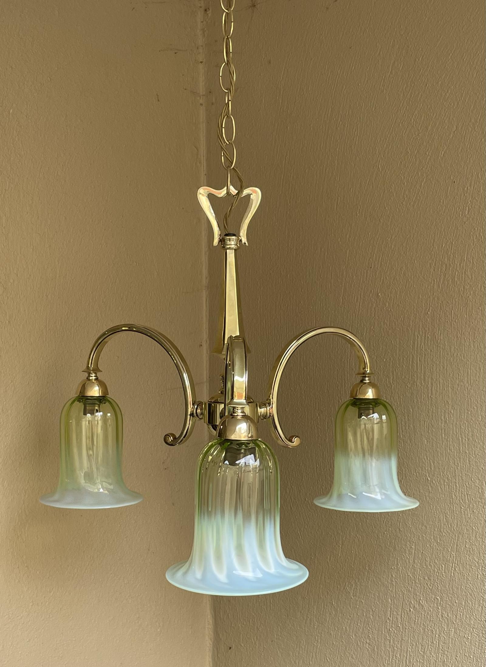 Early 20th Century Brass Chandelier (1 of 5) Early 20th Century Brass Chandelier (1 of 5)