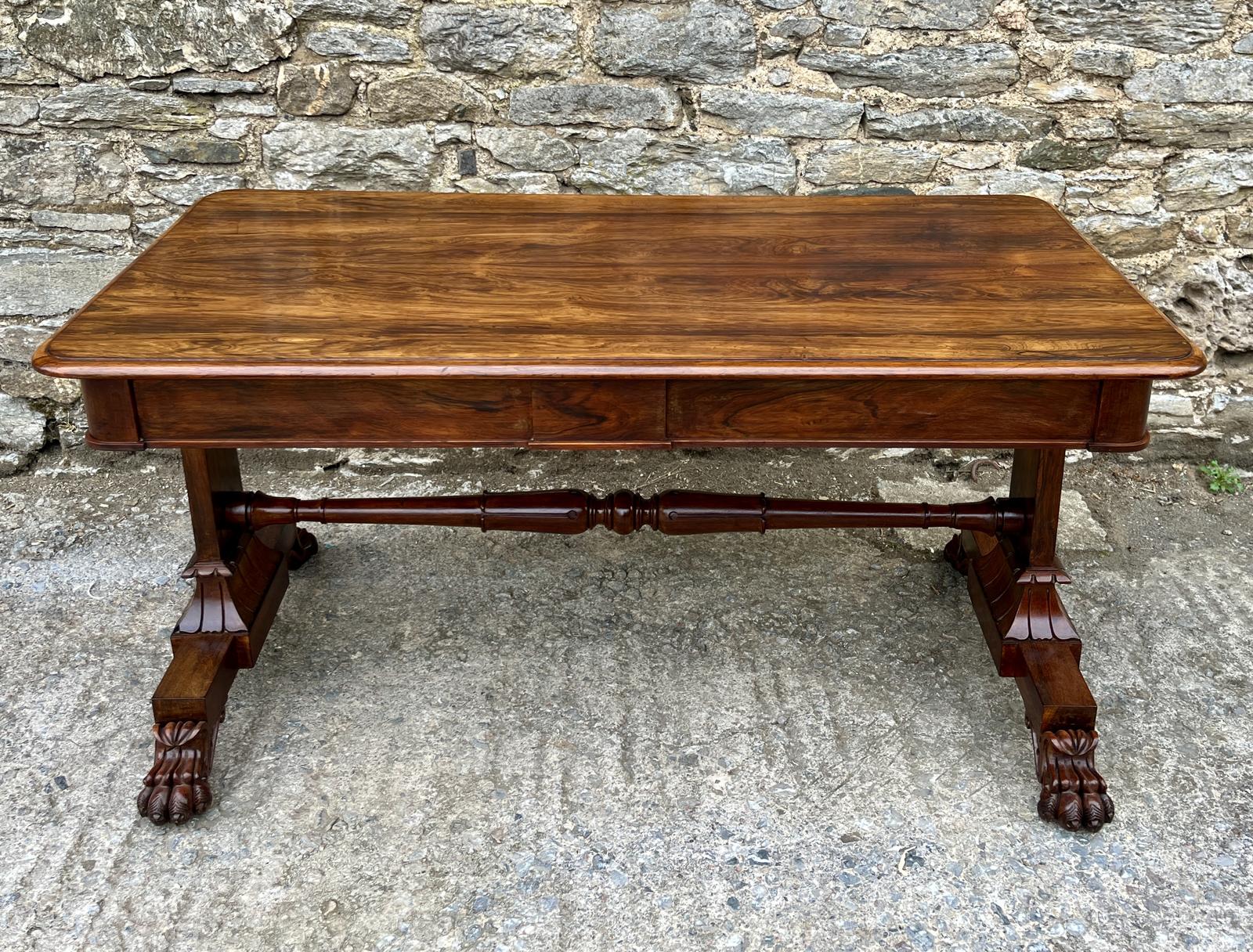 Large Regency Rosewood Library Table (1 of 18) Large Regency Rosewood Library Table (1 of 18)