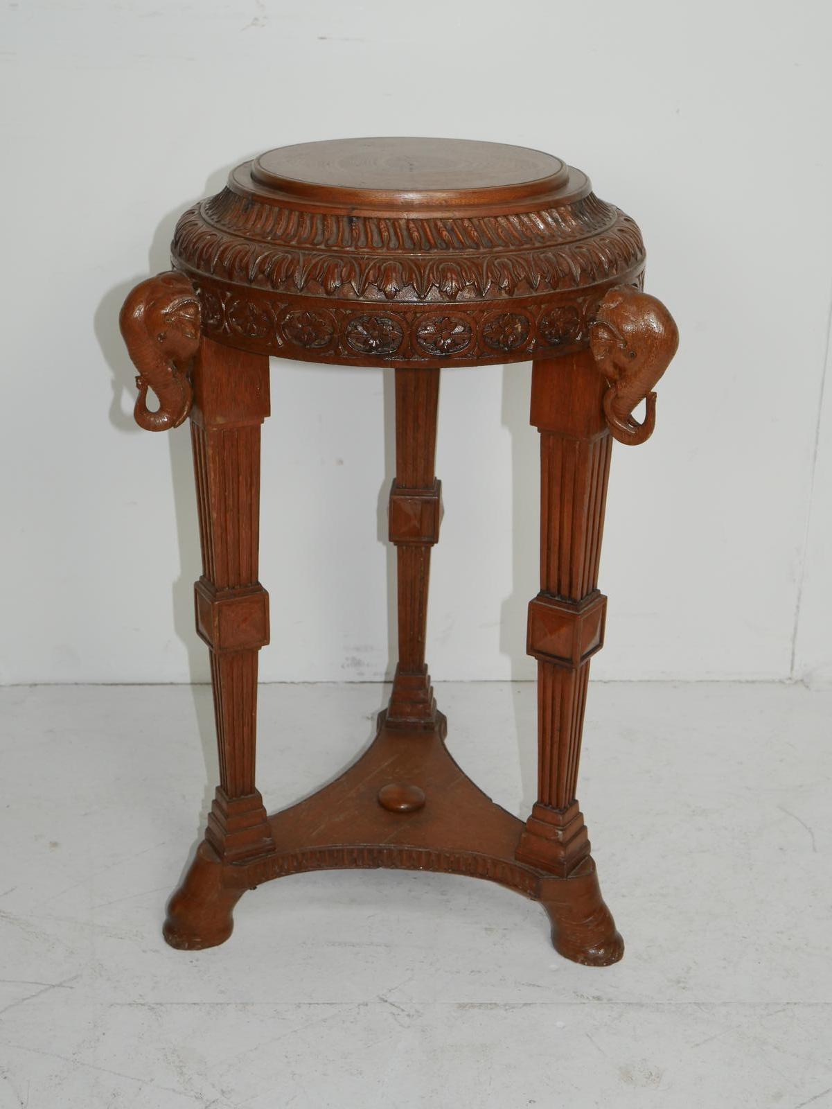 Small Anglo Indian Carved Table (1 of 9)